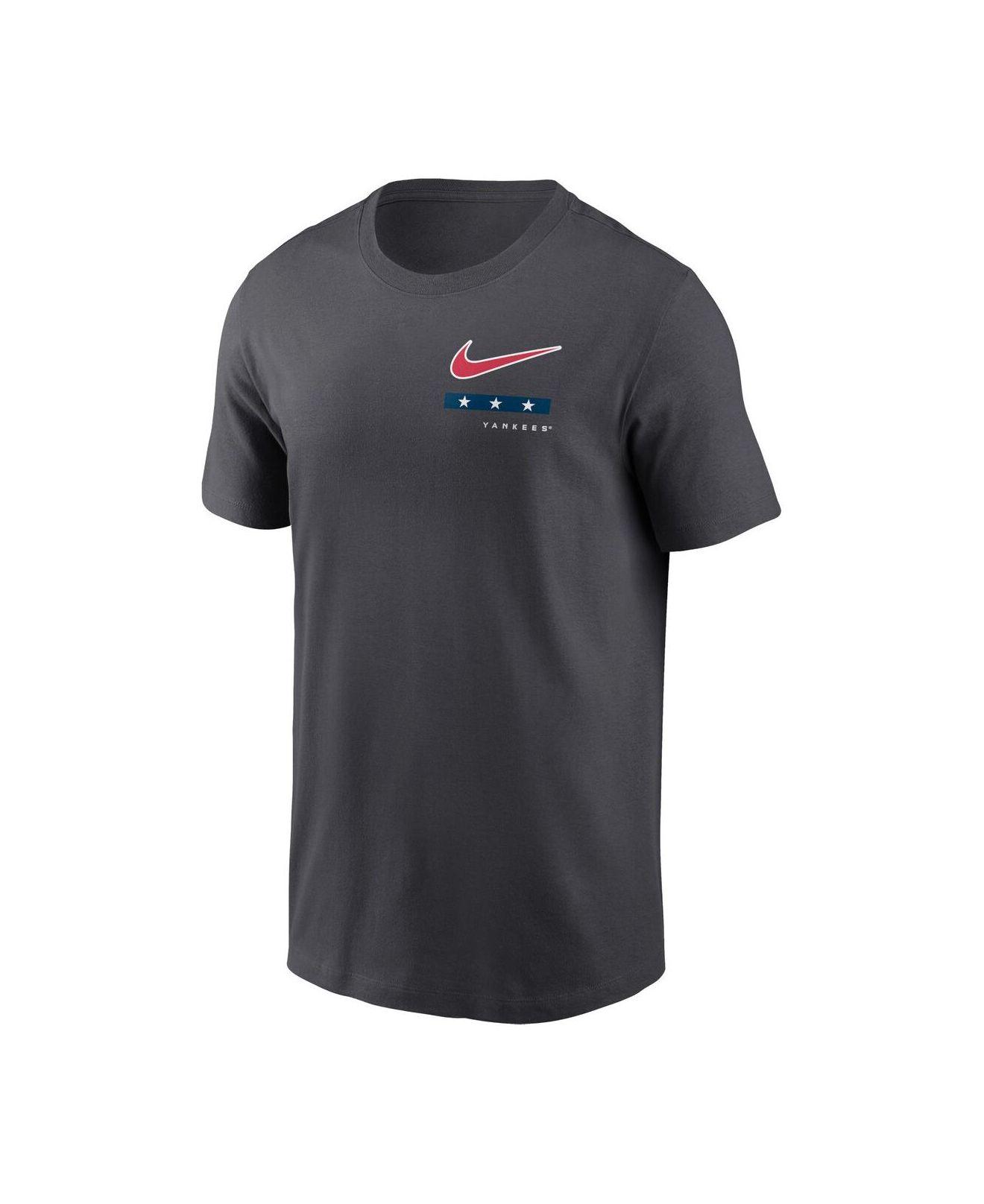 Nike, Shirts, New York Yankees Nike Drifit Velocity 34sleeve Raglan  Tshirt Gray Size Xl