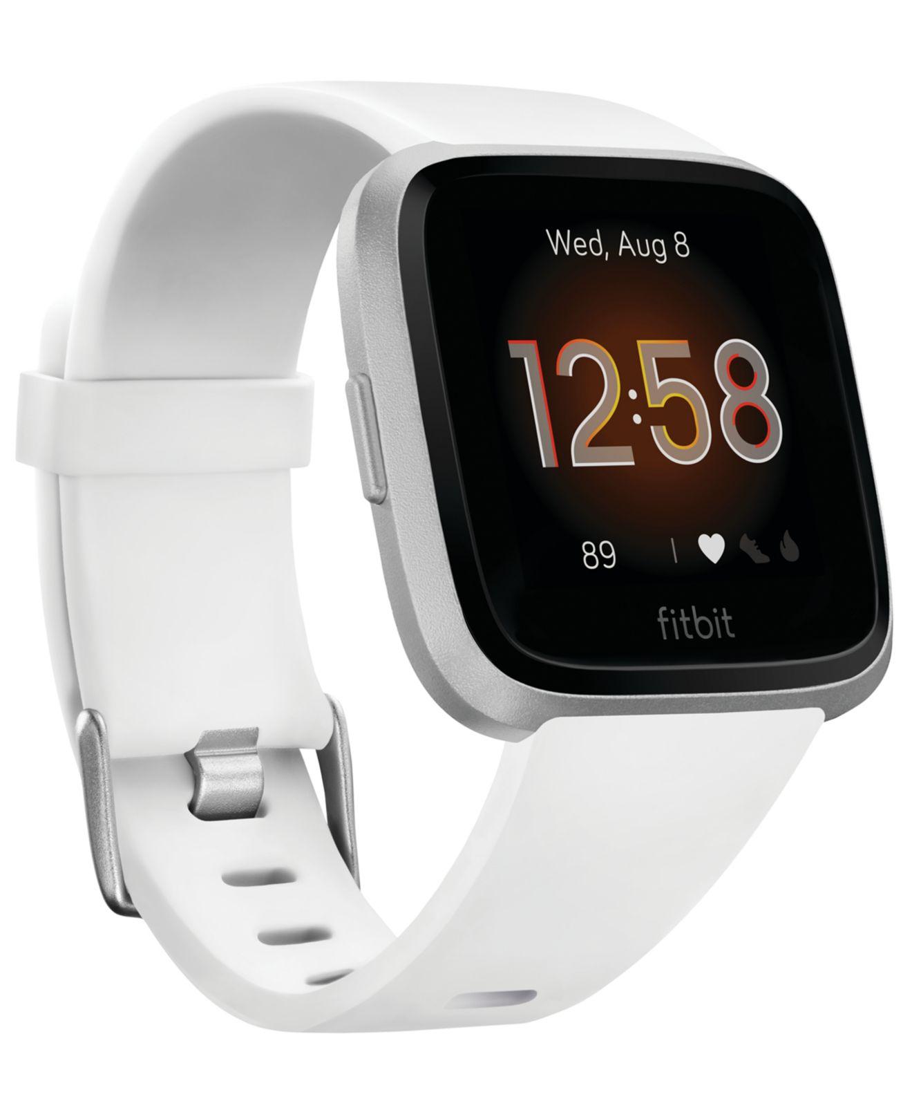 fitbit versa with white band