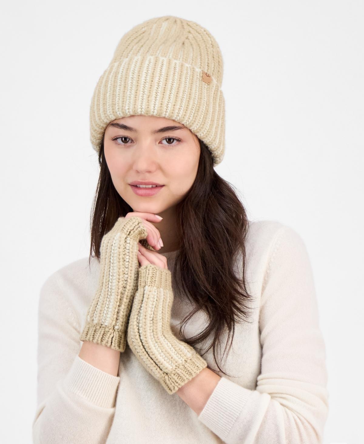 UGG Chunky Plaited Beanie & Fingerless Gloves in Natural | Lyst display picture 2