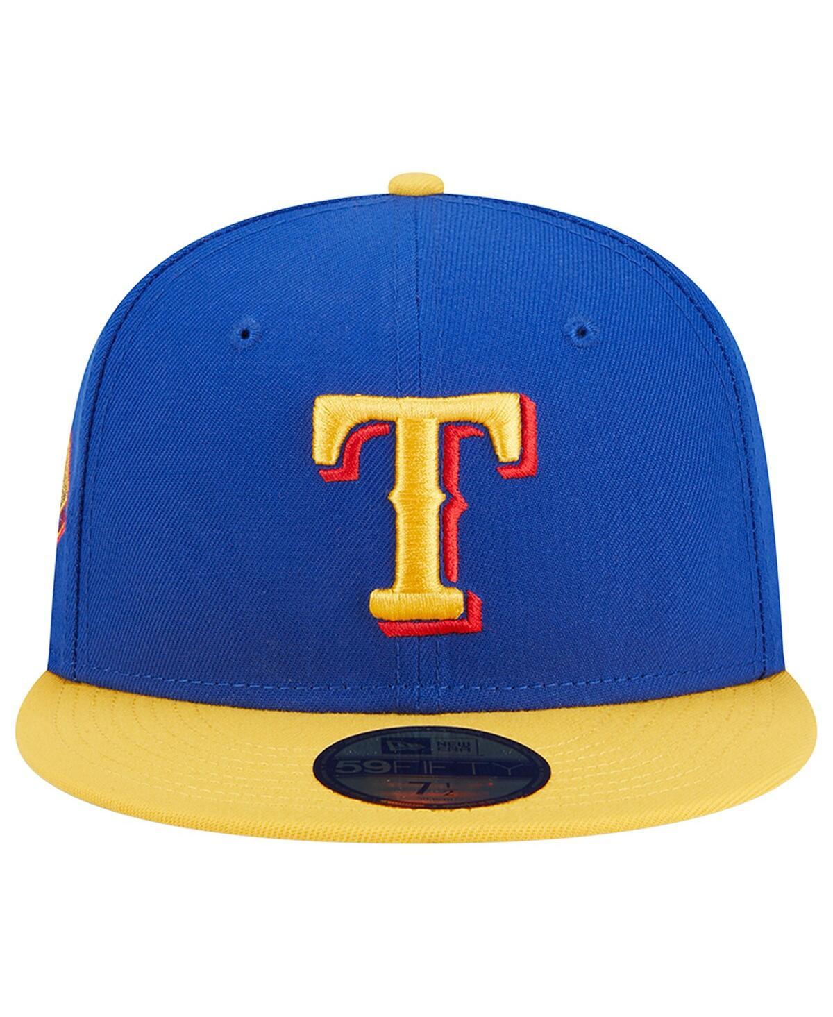 KTZ Texas Rangers Retro Stock 59fifty Fitted Cap in White for Men