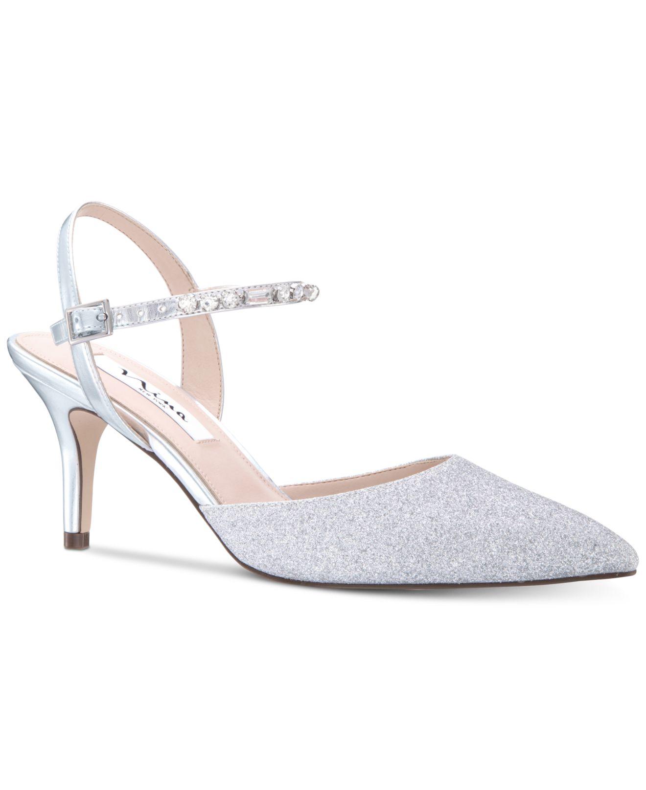 nina silver pumps
