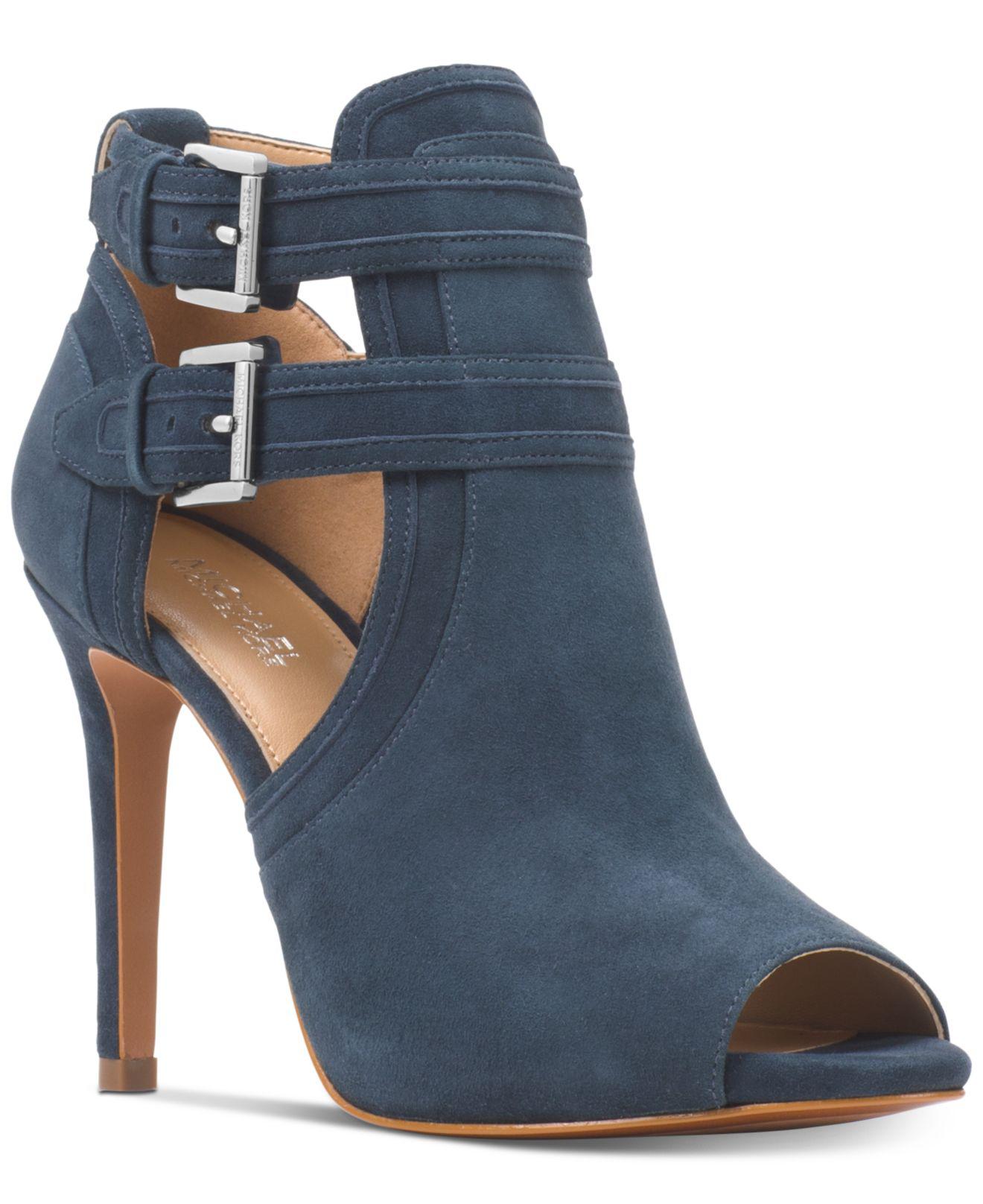 michael kors blaze peep toe booties