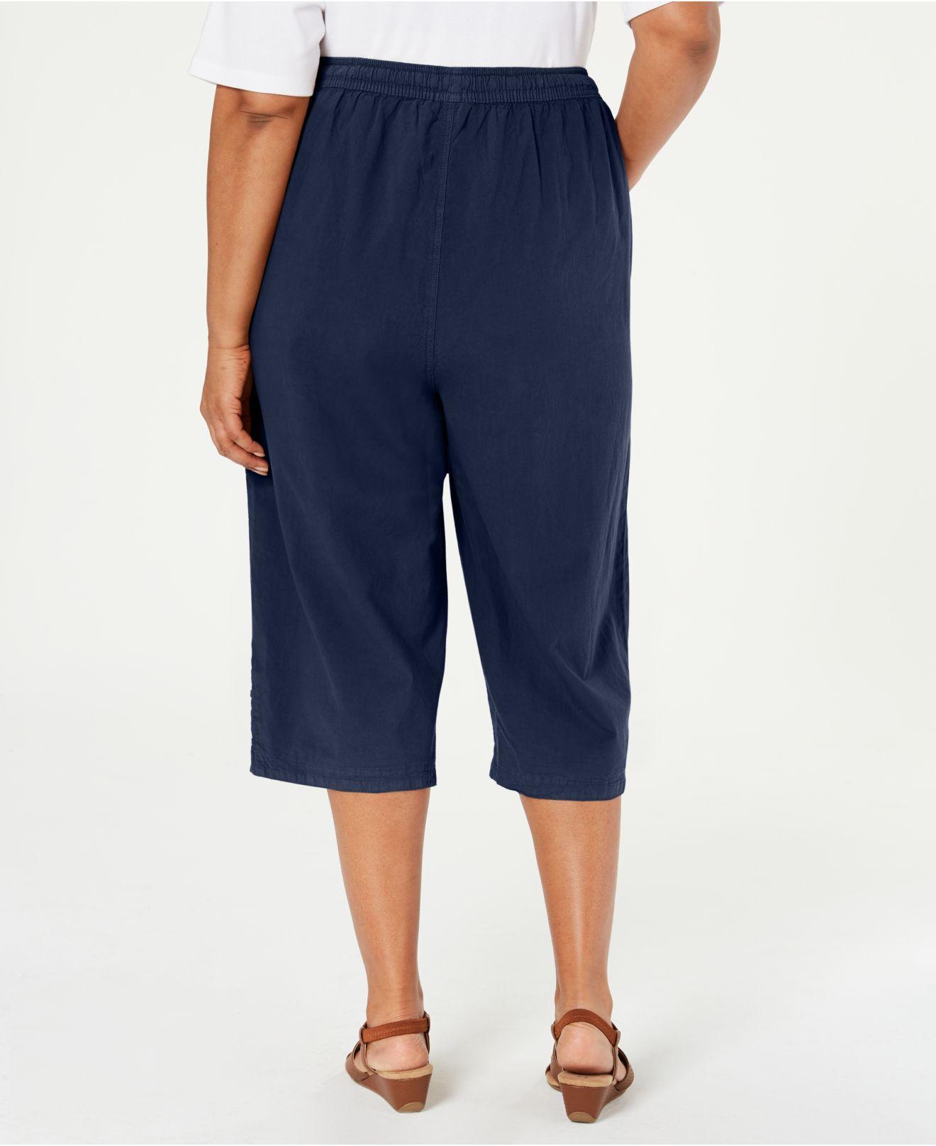 karen scott capris plus size