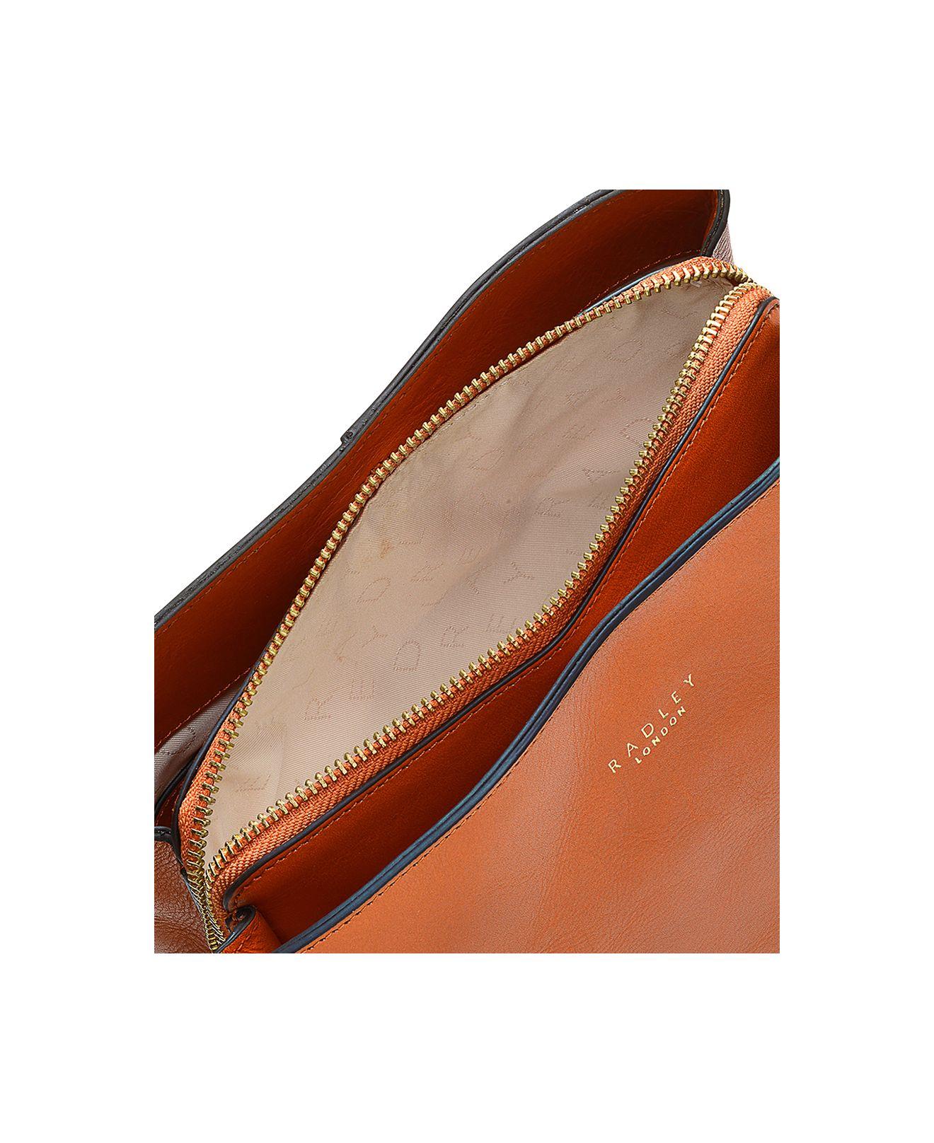 Radley Medium Dukes Place Leather Shoulder Bag in Brown