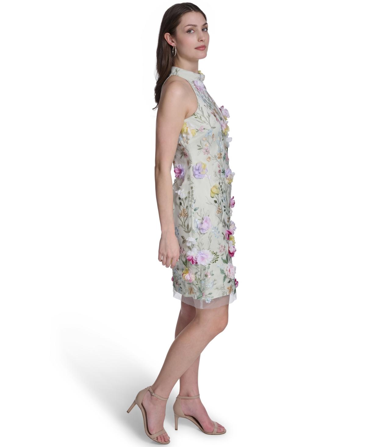 sachin and babi light blue dress Eliza J Cap Sleeve Fit-and-Flare Dress with Hem Detail at Von Maur main image 1