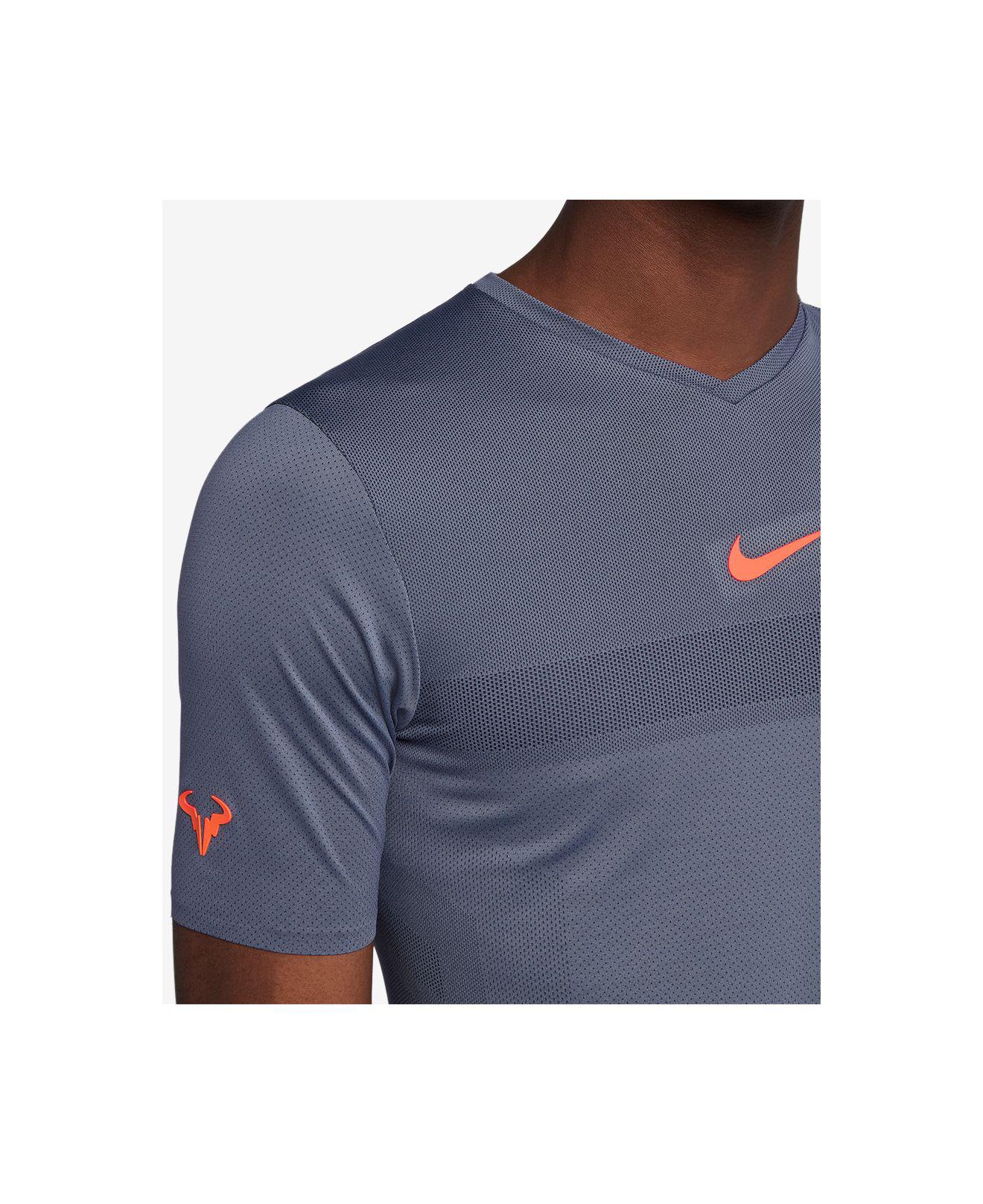 nike men's summer rafa aeroreact jacquard top