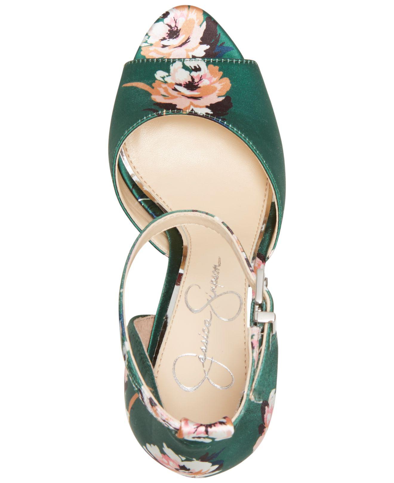 Jessica Simpson Beeya Two-piece Platform Sandals, Created For Macy's in  Green | Lyst