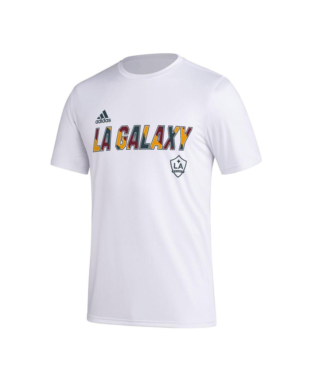 adidas White La Galaxy Team Jersey Hook Aeroready T-shirt for Men | Lyst
