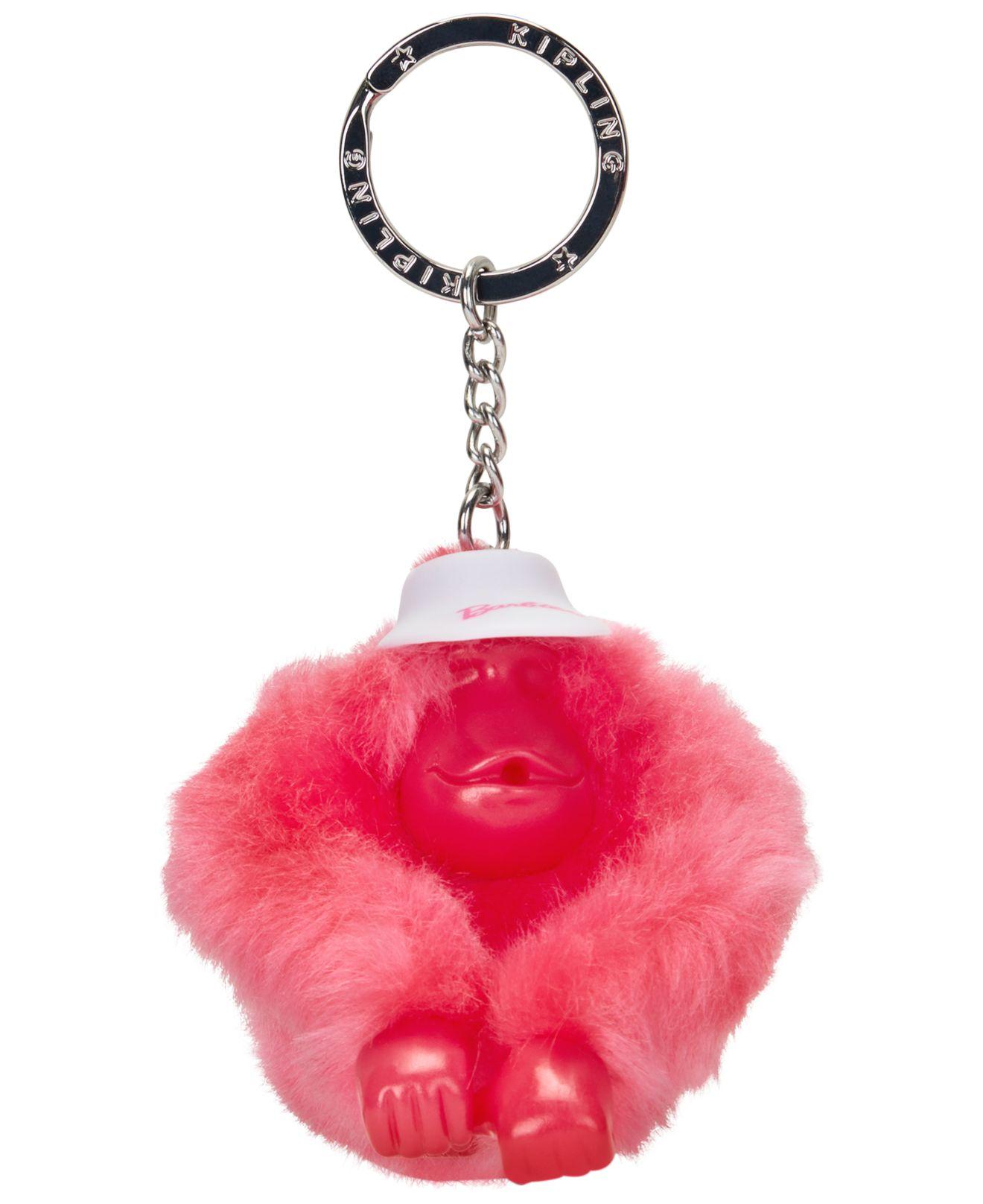 Kipling X Barbie Monkey Keychain in Pink | Lyst