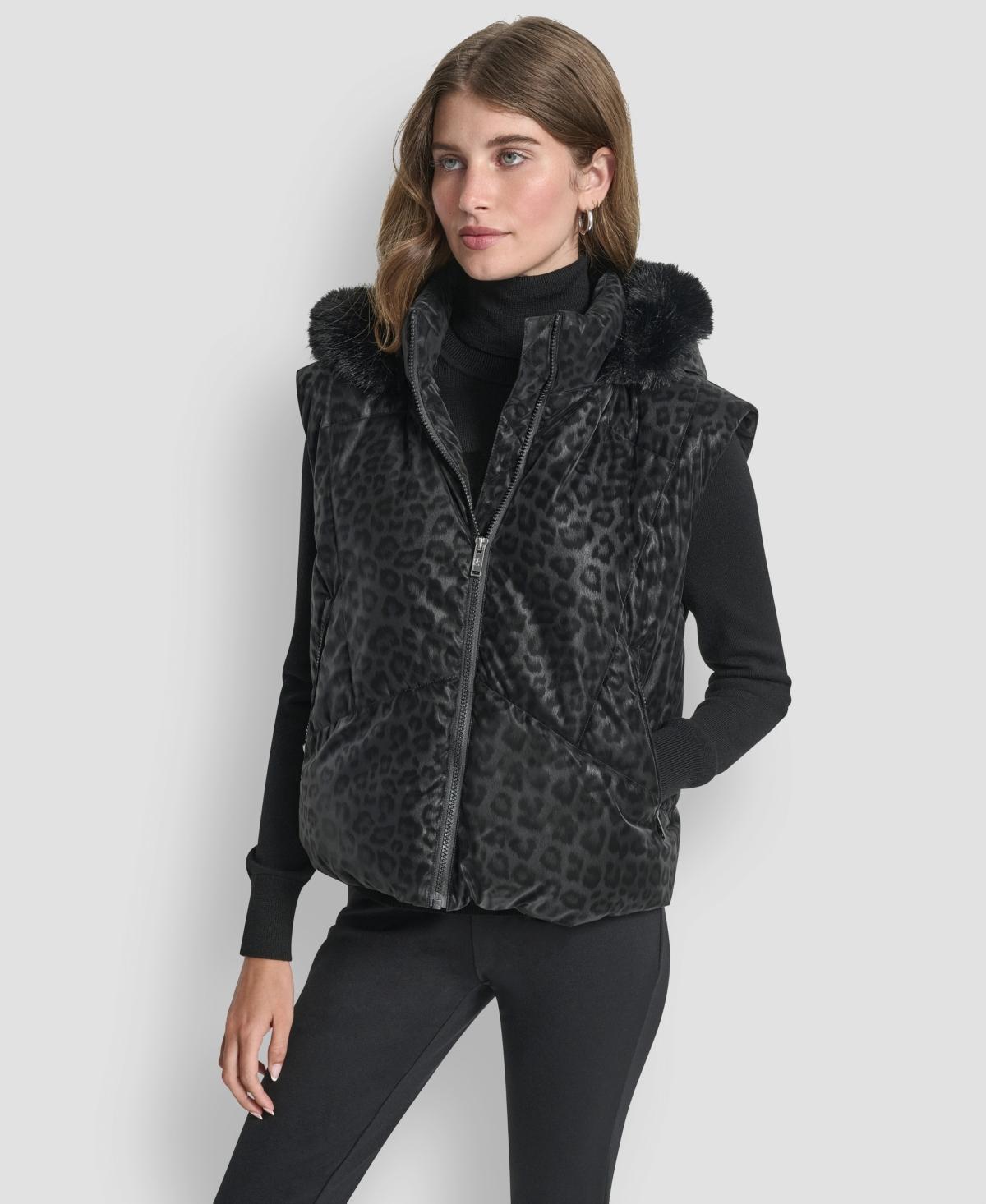 Faux Fur Macys Womens Puffer Vest Designer Faux Fur Puffer Coats