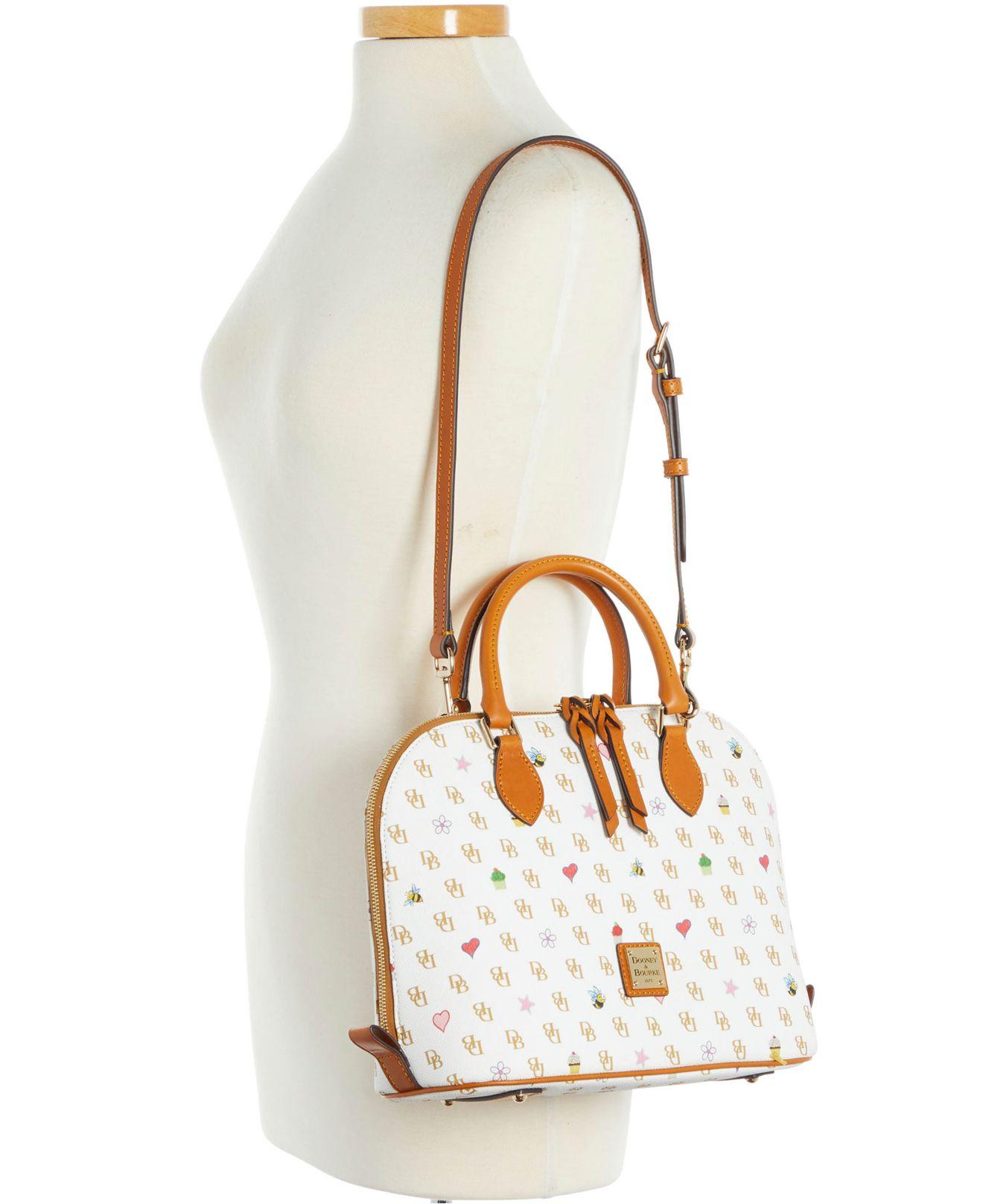 Dooney Bourke Gretta Novelty Zip Zip Satchel in White Lyst