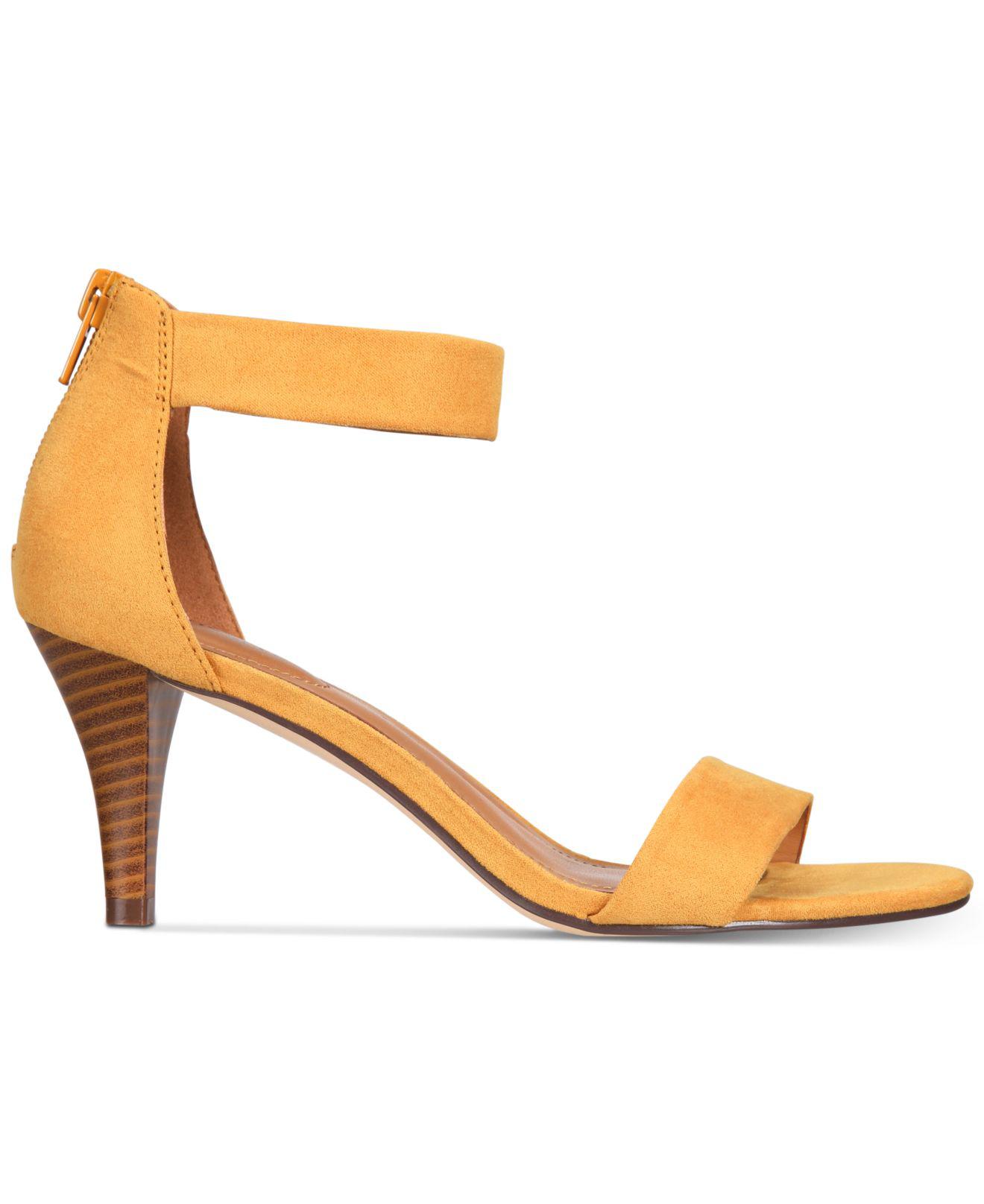 macys yellow sandals