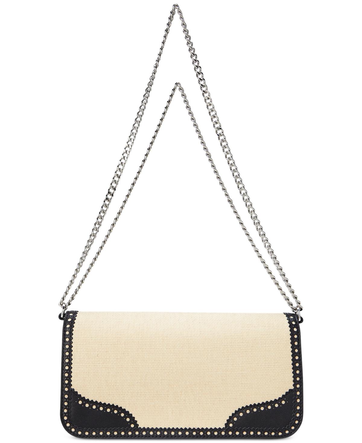 Ralph Lauren Straw Leather Sawyer Bag in Natural Lyst