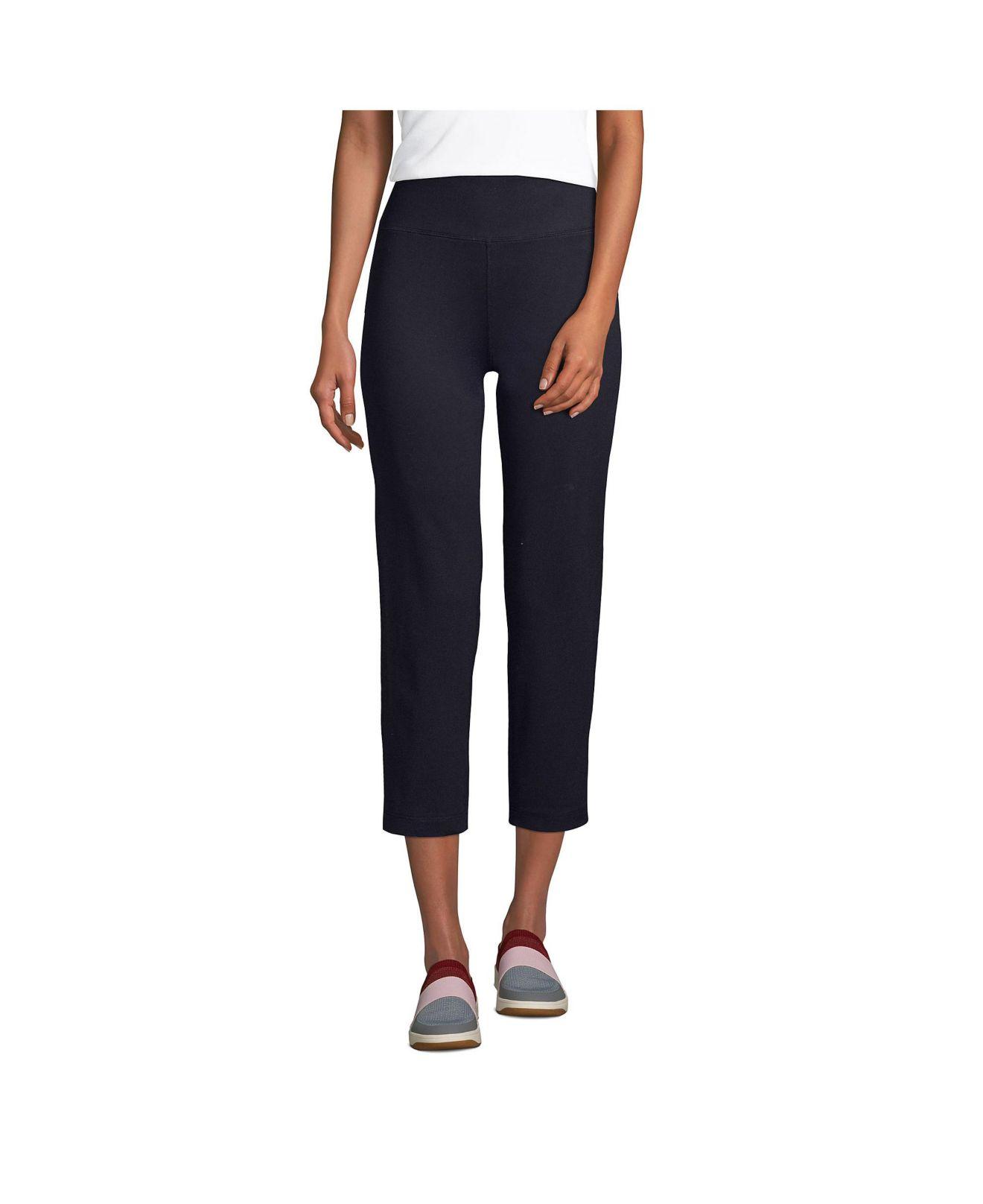 Lands' End Tall Active Crop Yoga Pants in Blue Lyst