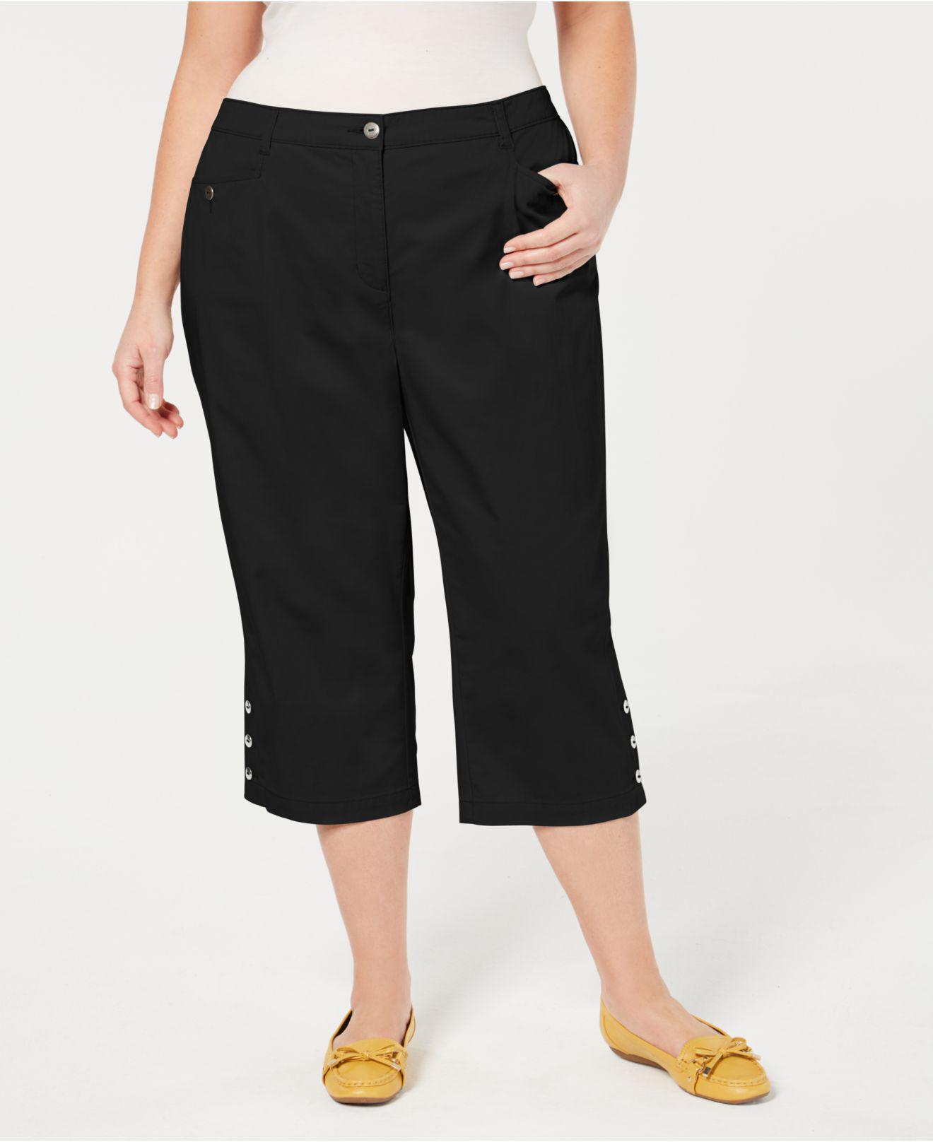 macys plus size capri pants