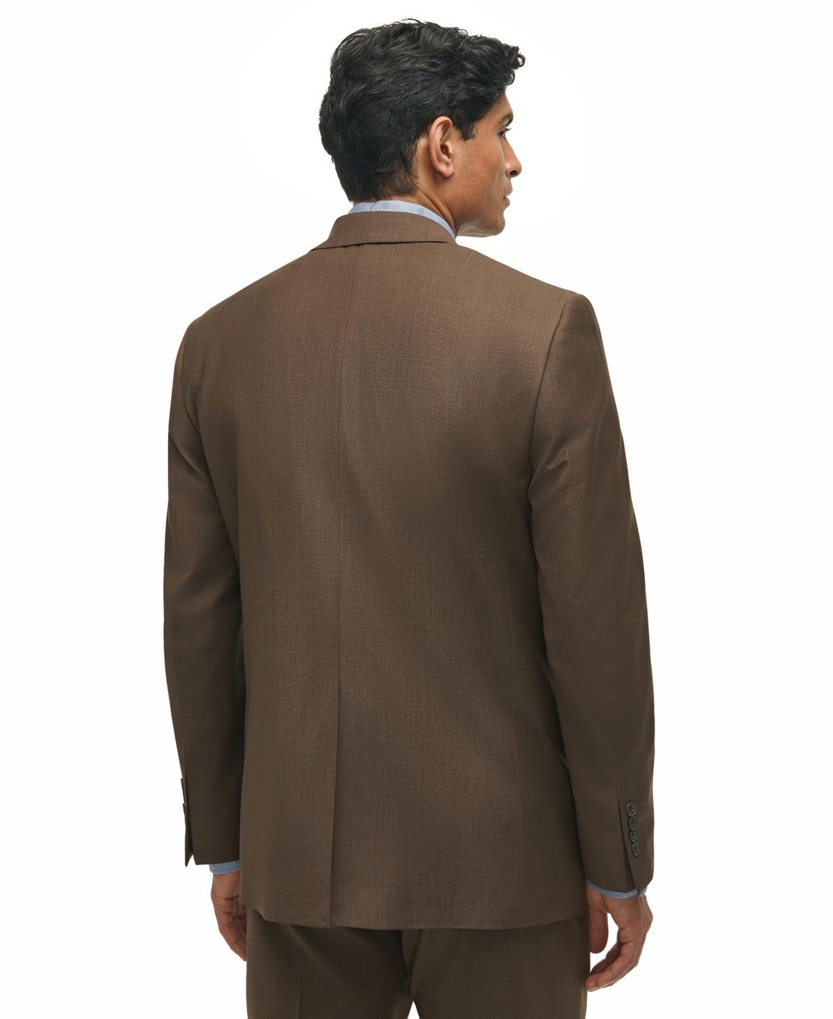 Brooks Brothers B By Classic-fit Wool-blend Suit Jacket in Brown