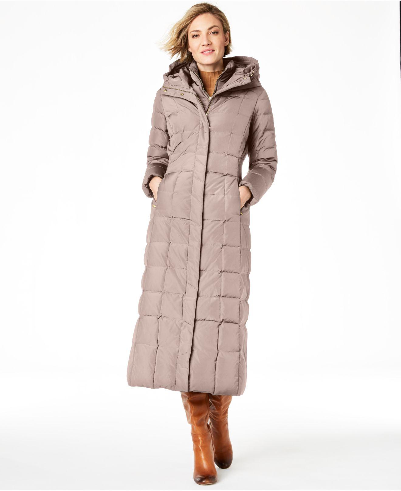Cole haan signature maxi puffer coat sales