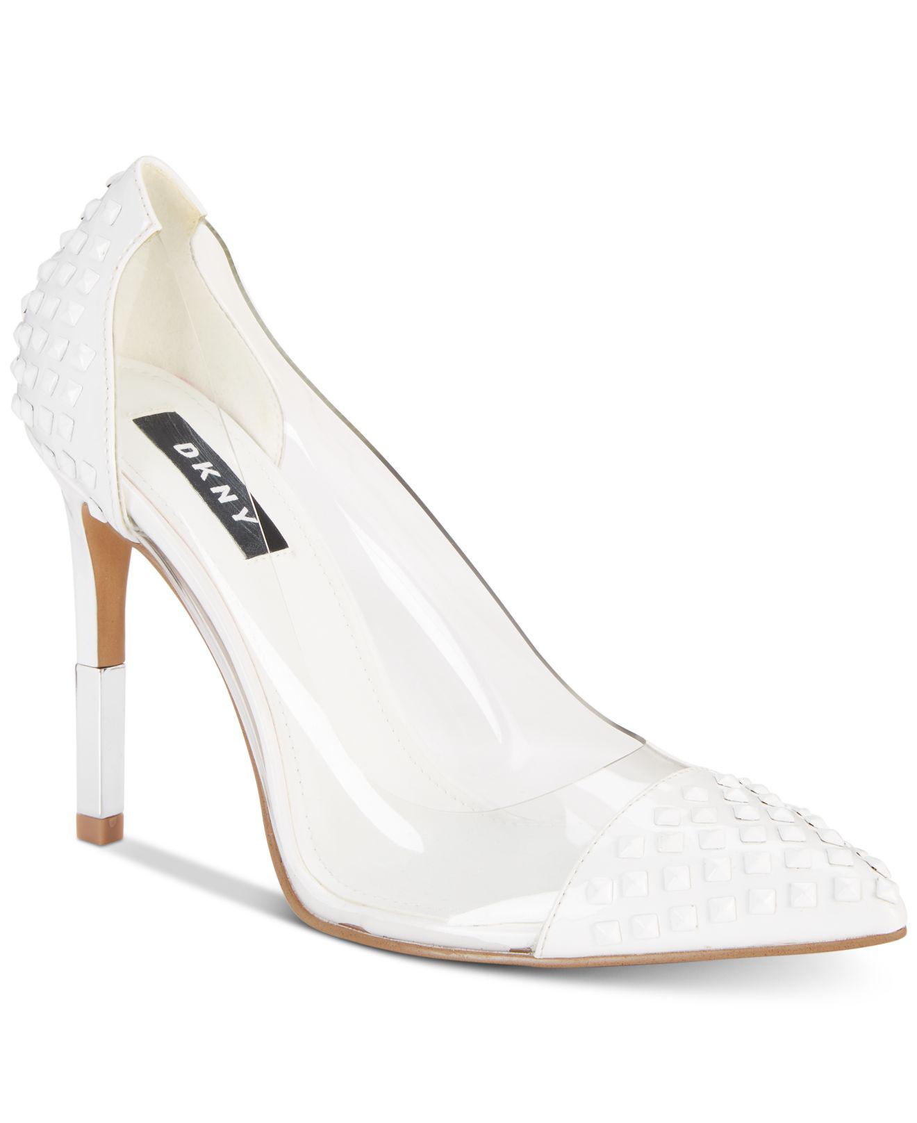 macy's white pumps