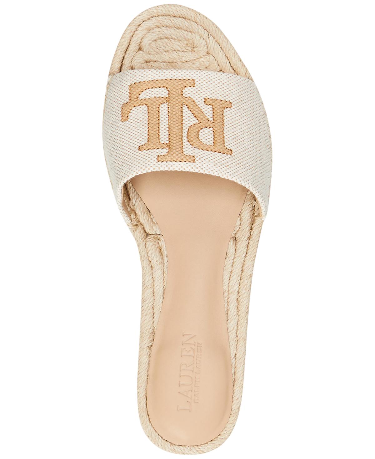 Ralph Lauren Polly Espadrille Flat Sandals in Natural | Lyst