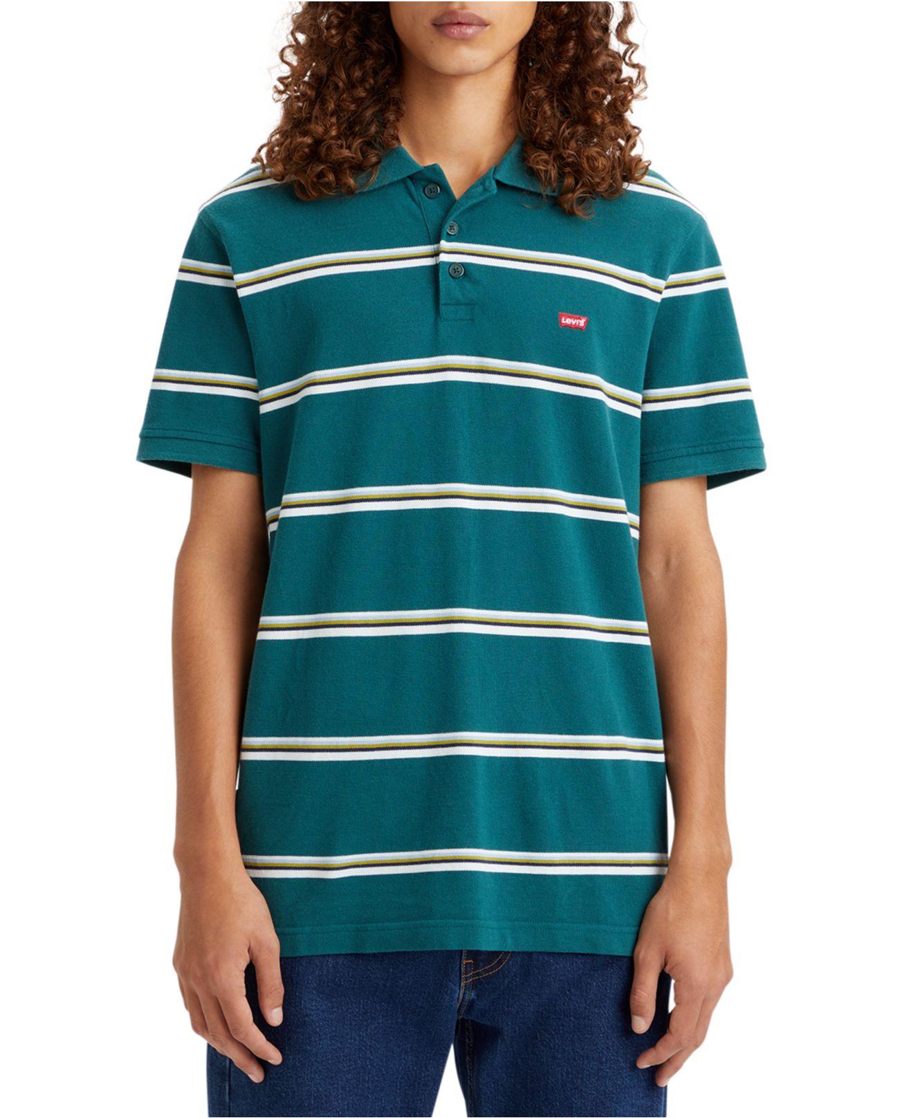 Levi's Housemark Regular Fit Short Sleeve Polo Shirt in Green for Men | Lyst