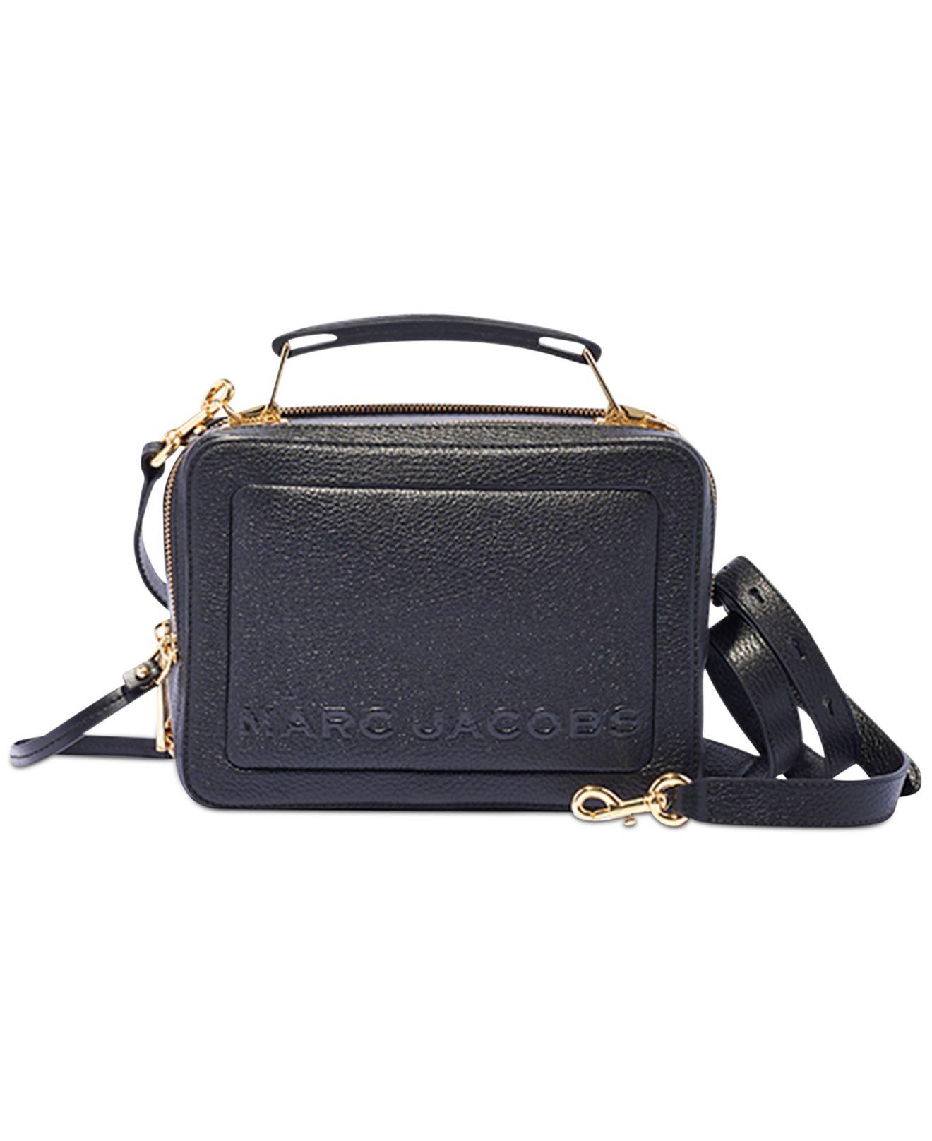 The box bag leather crossbody bag Marc Jacobs Black in Leather - 20535791