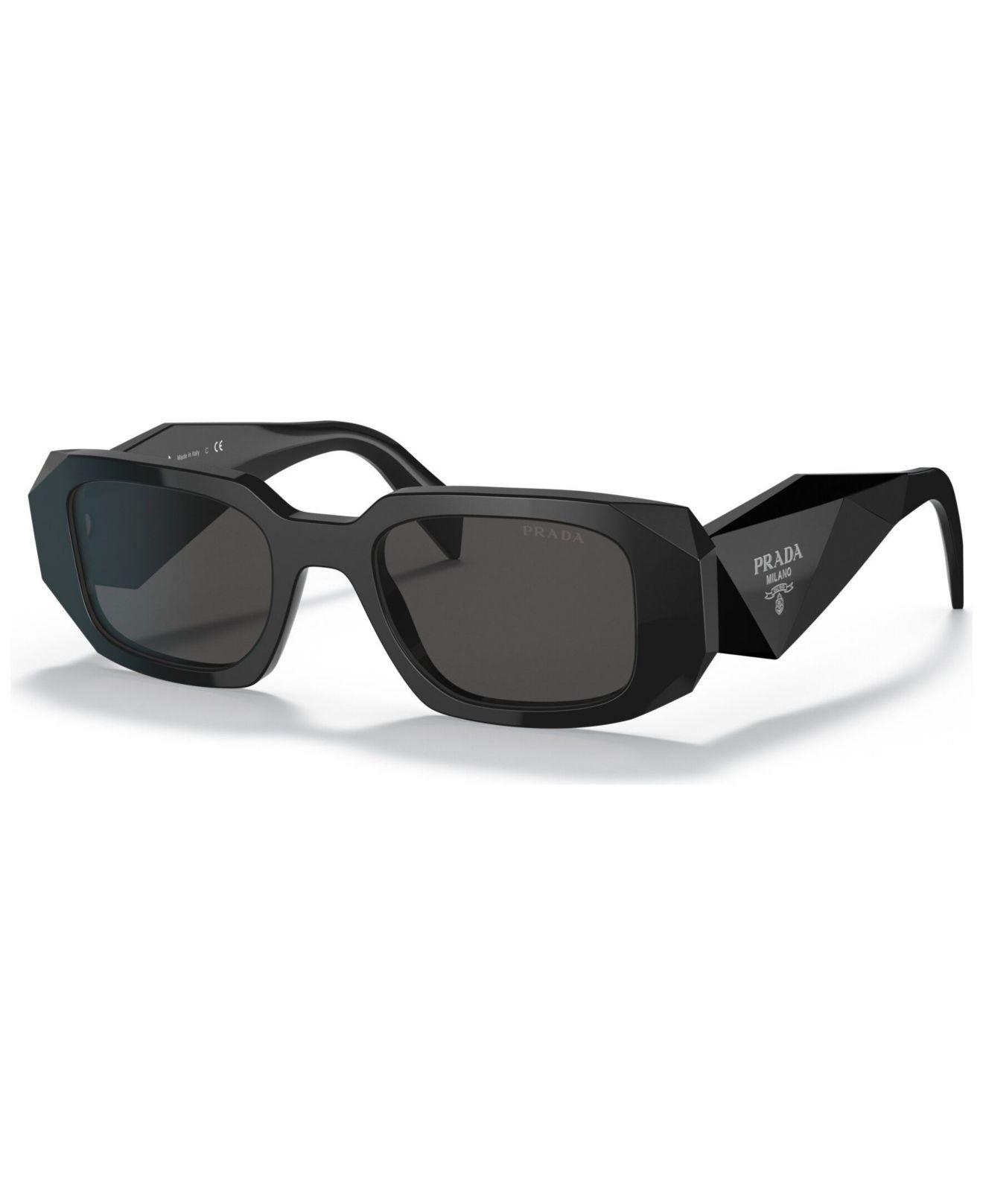 Prada Low Bridge Fit Sunglasses, Pr 17wsf 51 in Black | Lyst