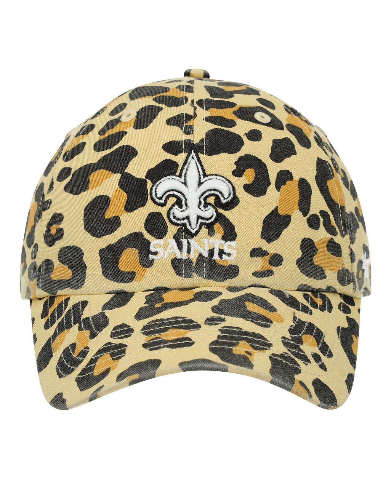 47 Brand Women's Tan Chicago Cubs Cheetah Clean Up Adjustable Hat - Macy's