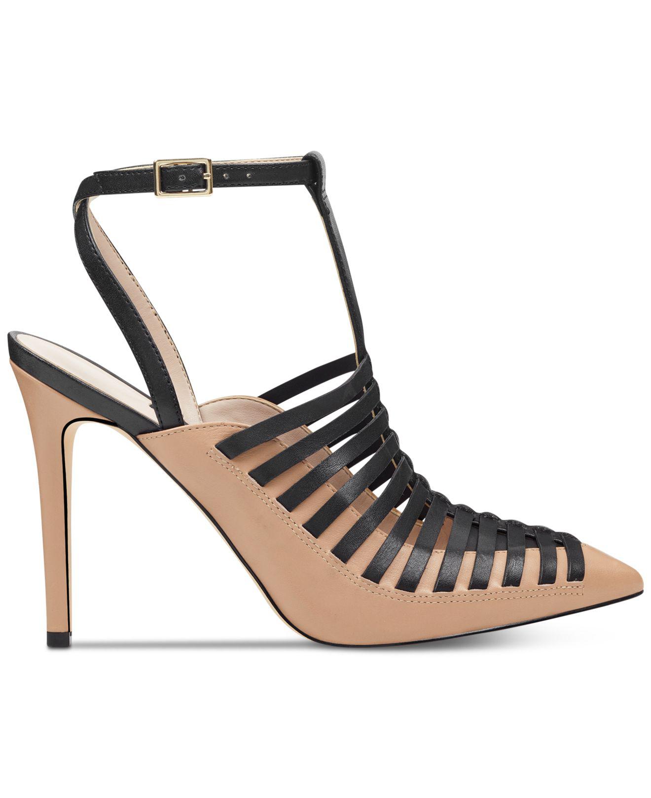 nine west tlank strappy pumps