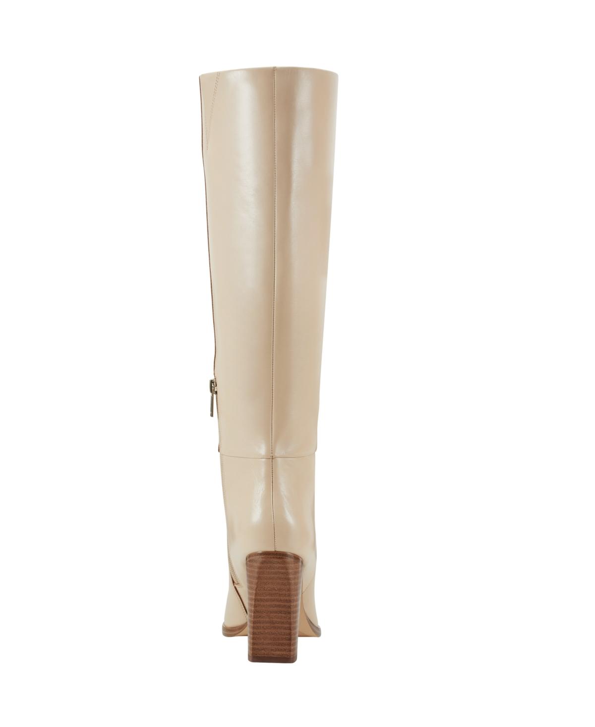 Marc Fisher Lannie Pointy Toe Dress Boots in White | Lyst