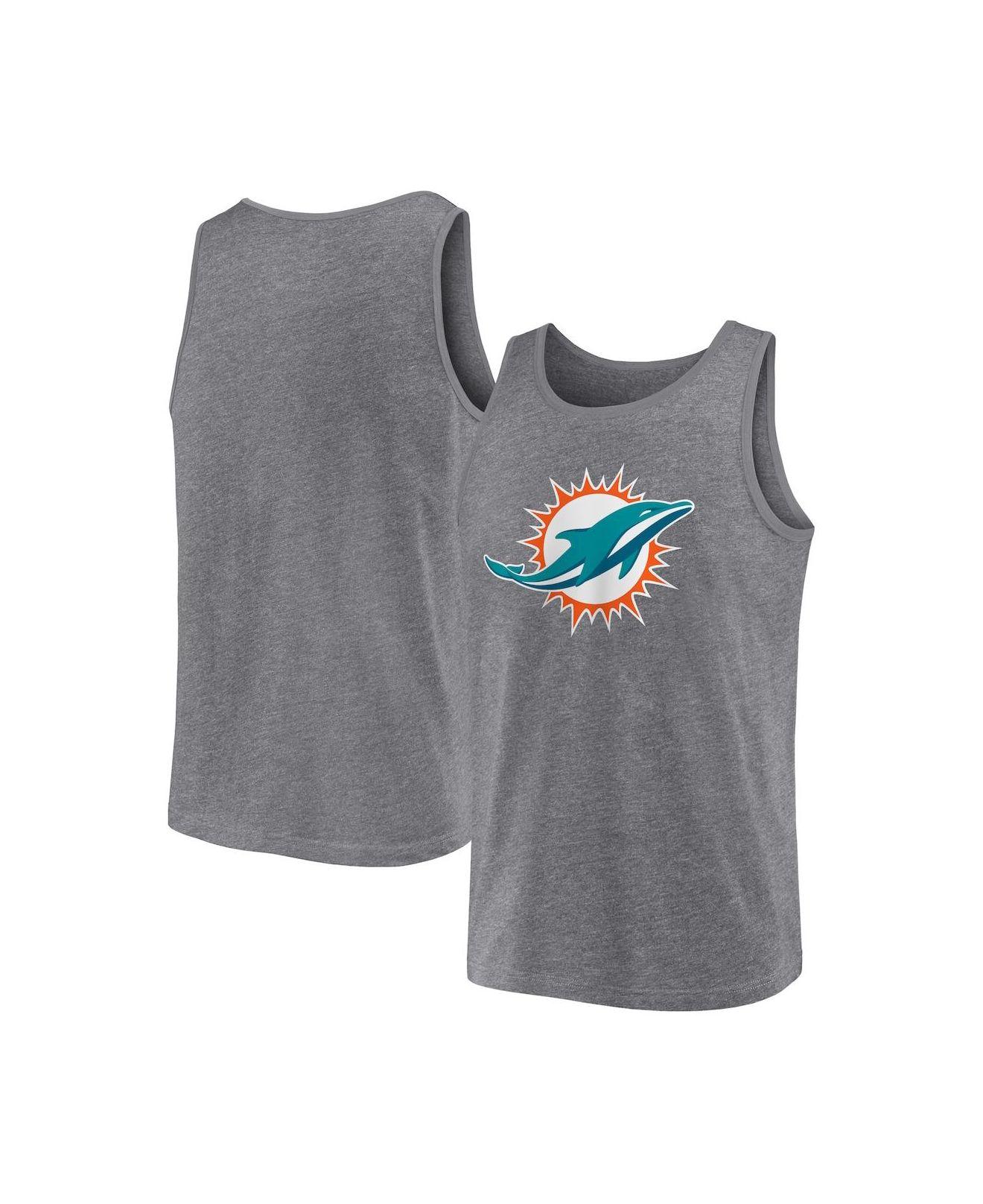 Miami Dolphins Fanatics Branded Primary Logo Team T-Shirt - Heathered  Charcoal