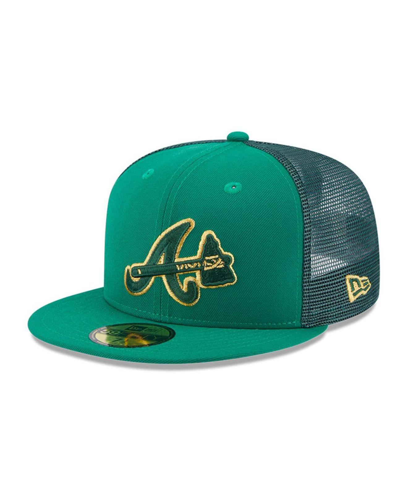 KTZ Kelly Green Atlanta Braves 2023 St. Patrick's Day 59fifty Fitted ...