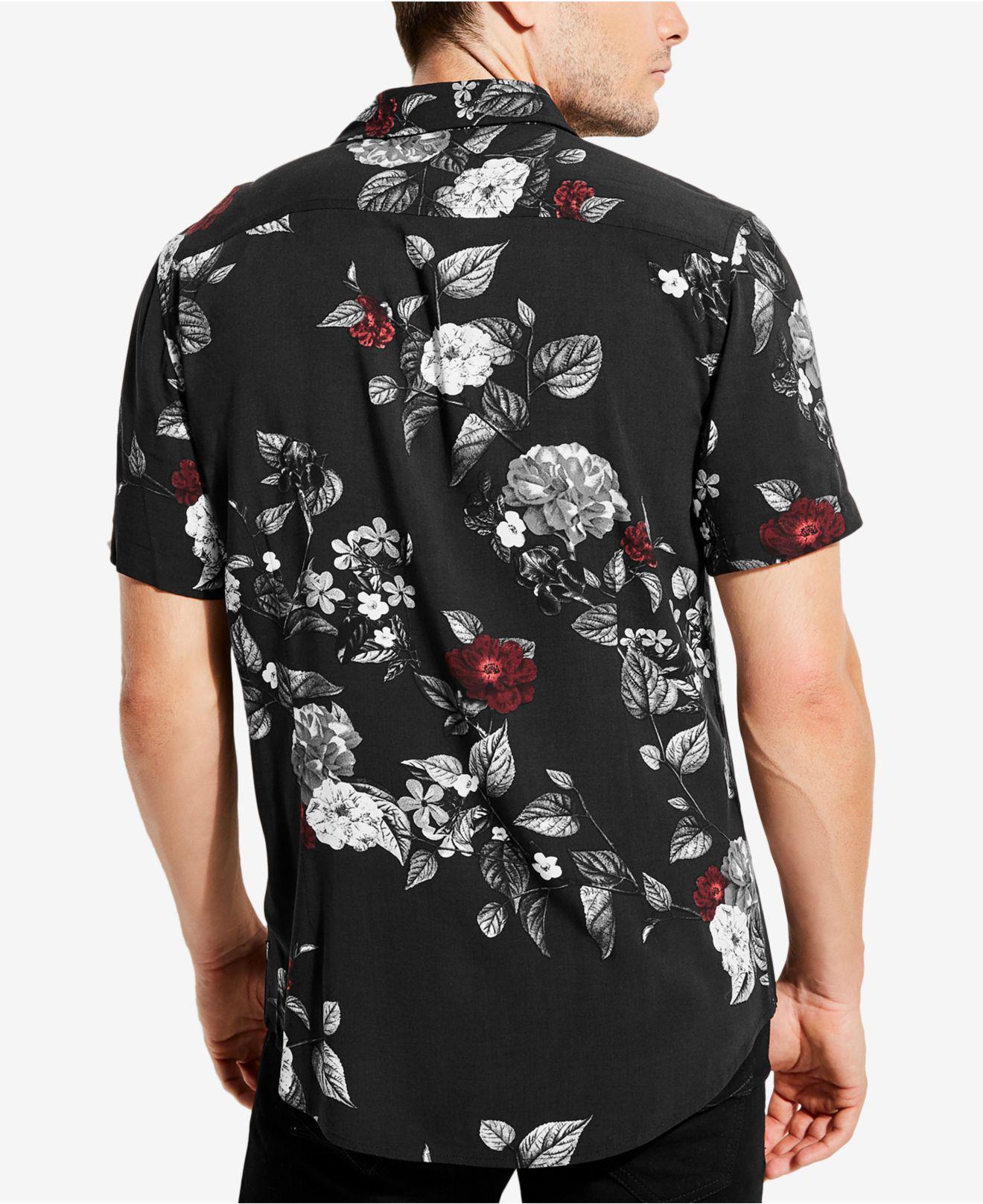 guess floral shirt
