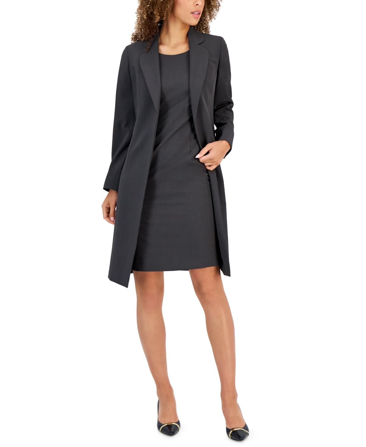 Le Suit Long Jacket Dress Suit in Black | Lyst Le Suit Long Jacket Dress Suit in Black | Lyst