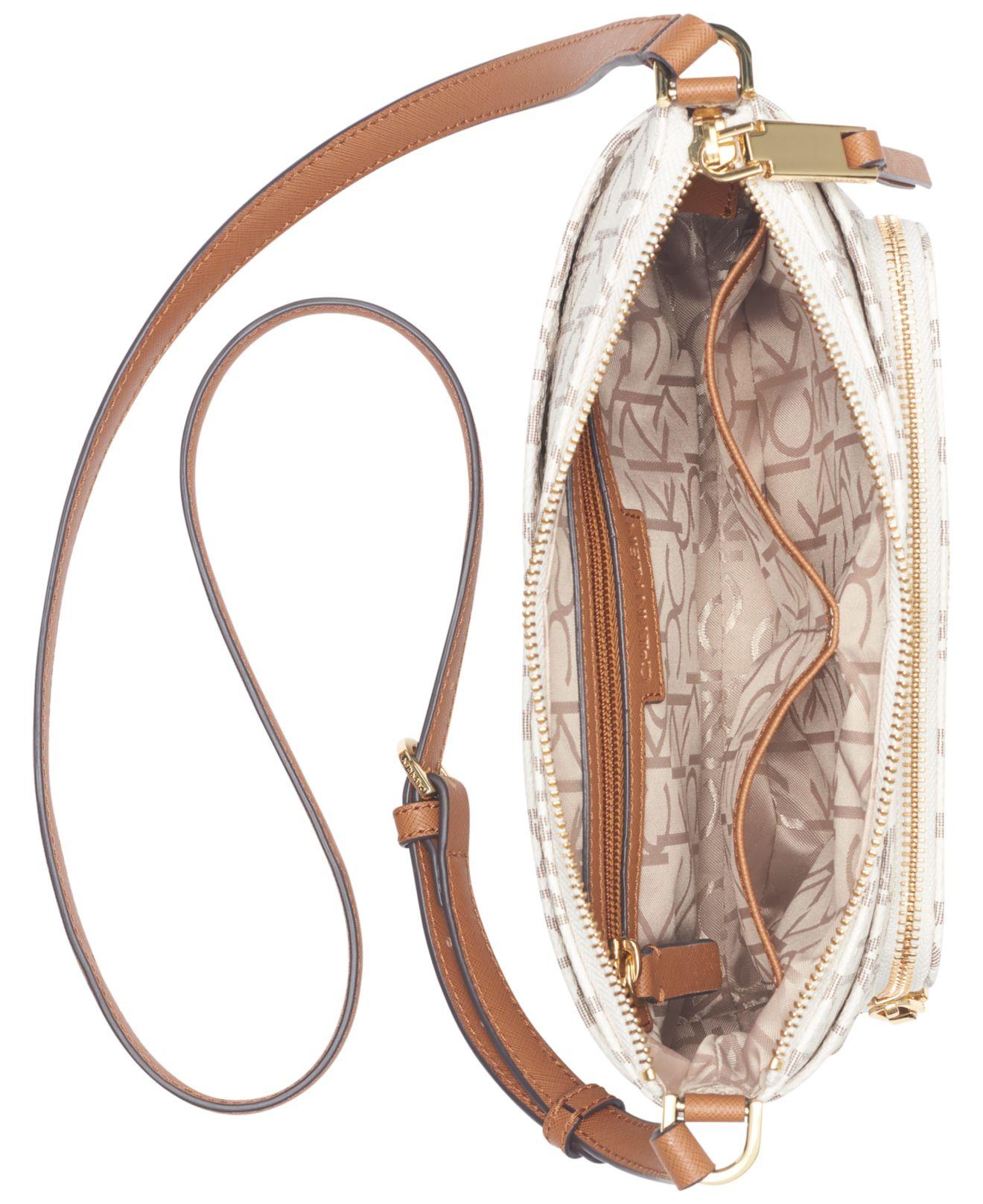 Calvin Klein Vanilla & Purple Floral Janae Signature Crossbody Bag | Best  Price and Reviews | Zulily