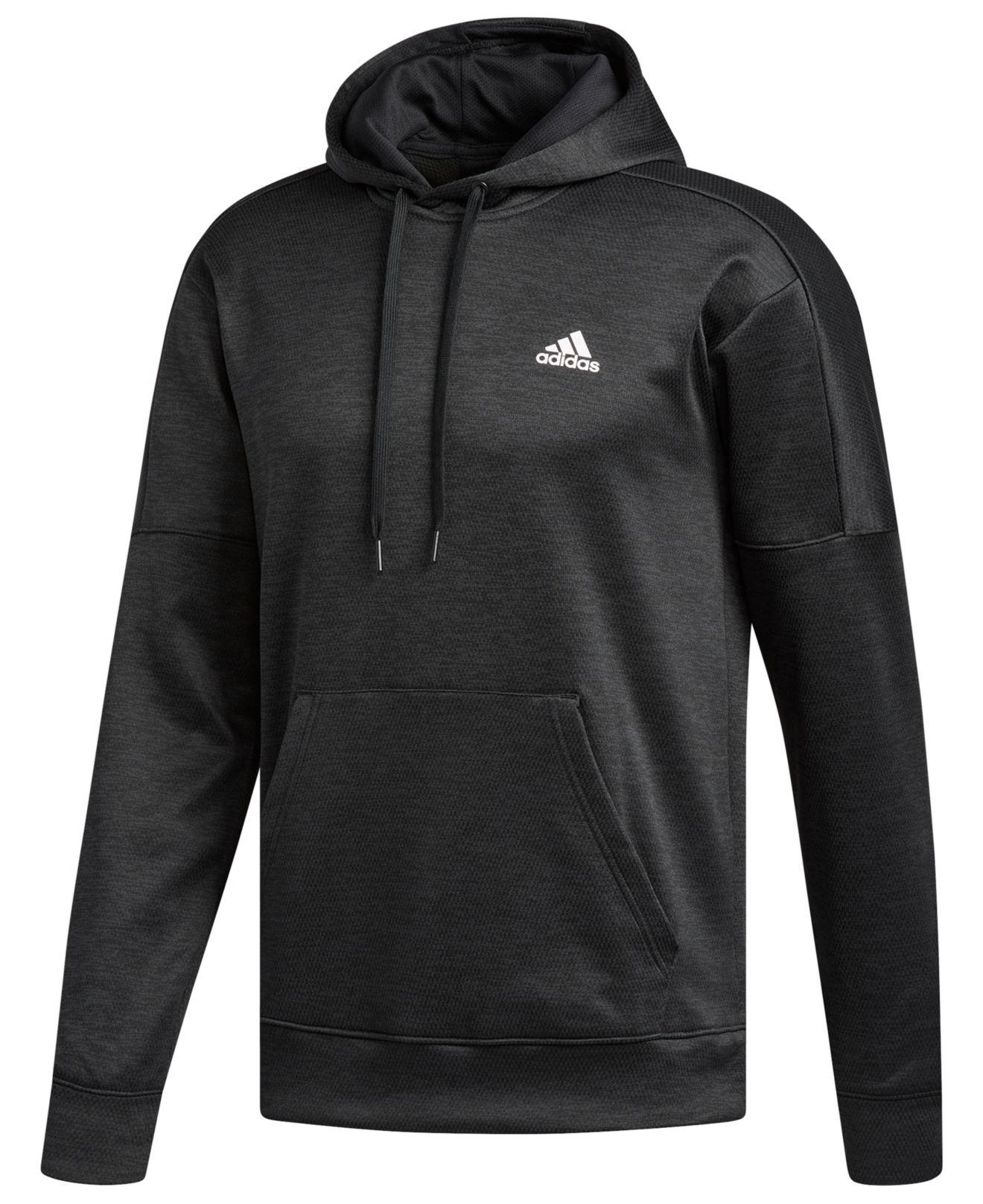 adidas Synthetic Team Issue Fleece Hoodie in Black for Men - Lyst