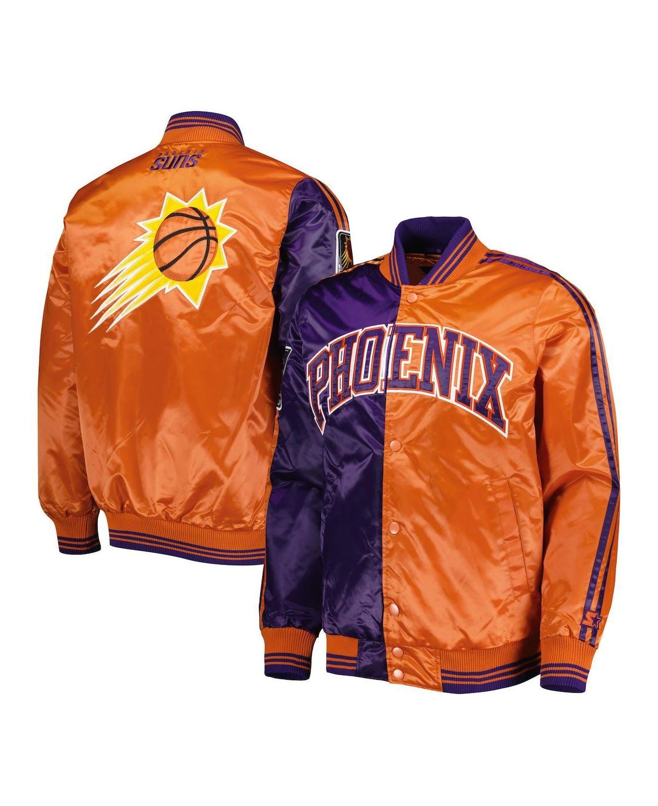Starter Purple, Orange Phoenix Suns Fast Break Satin Fullsnap Jacket for Men Lyst