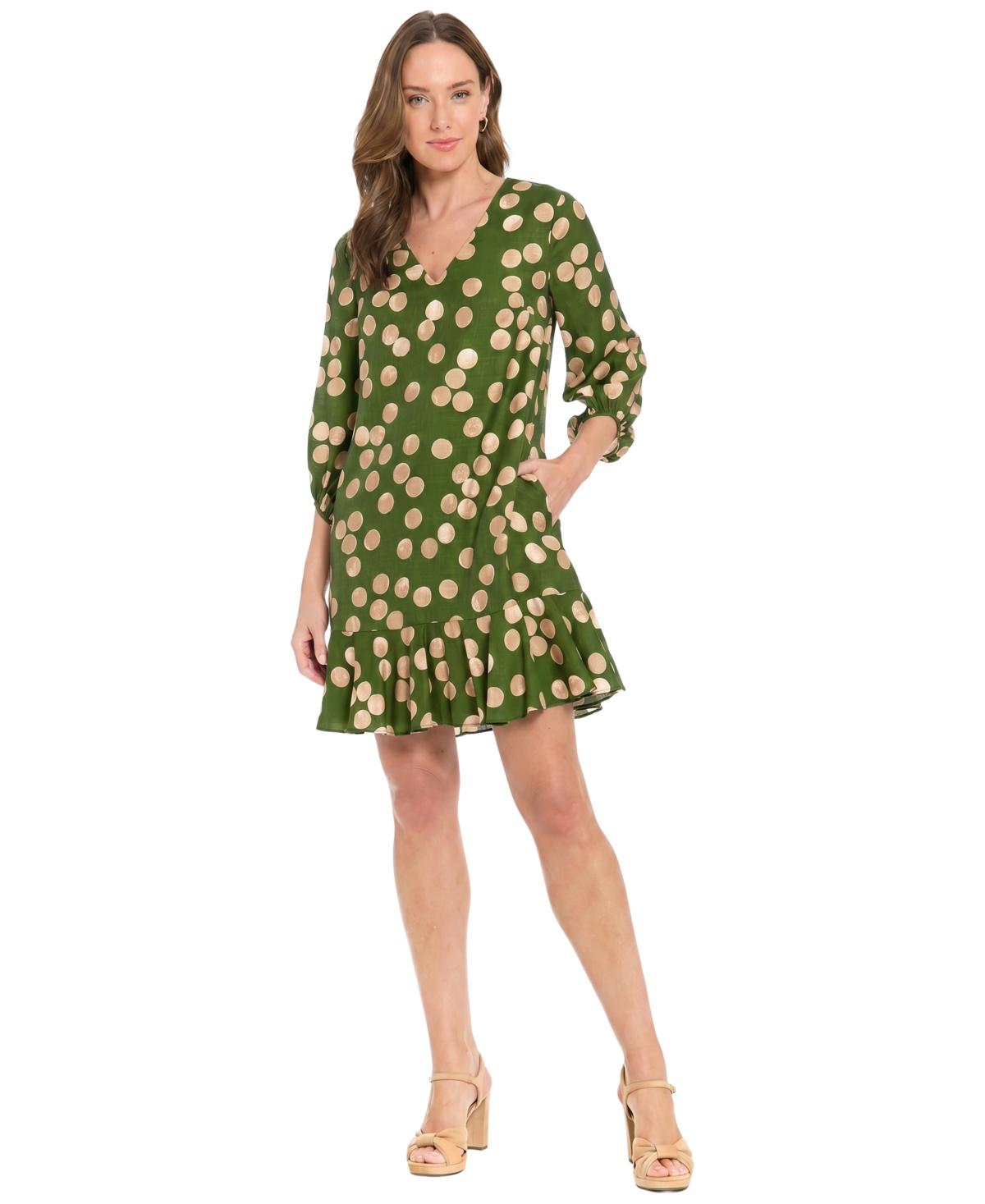 london times short dresses London Times Women's Dresses Summer Puff Sleeve Mini Dress for Women