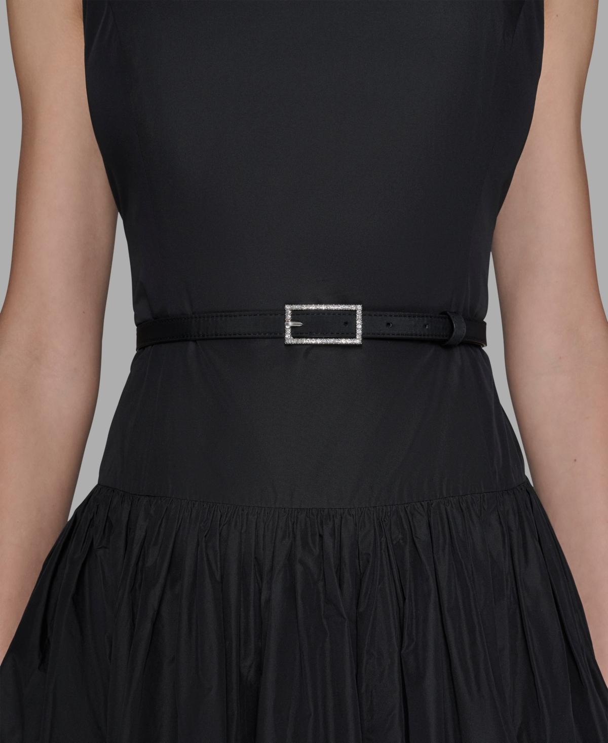 KARL LAGERFELD Taffeta Drop-waist Ball Gown in Black | Lyst