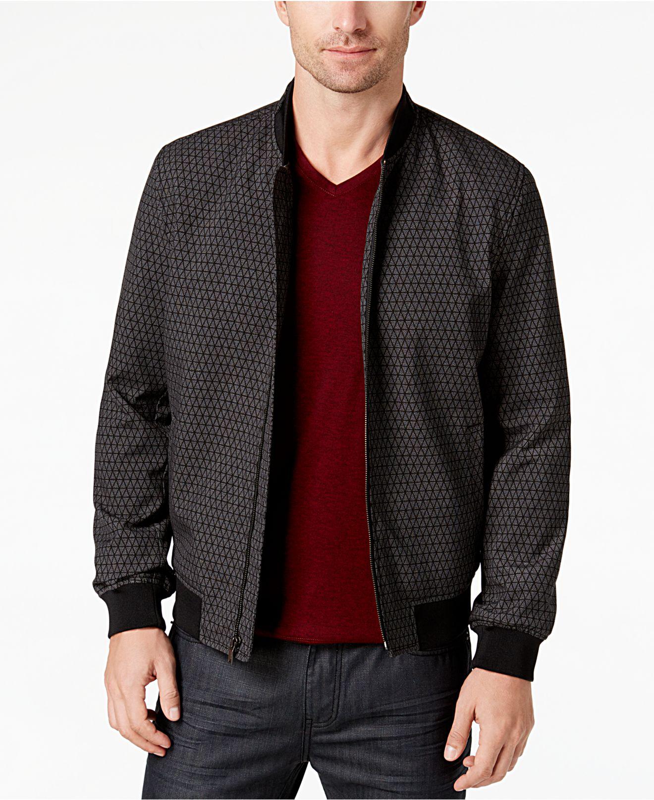 alfani ribbed bomber jacket