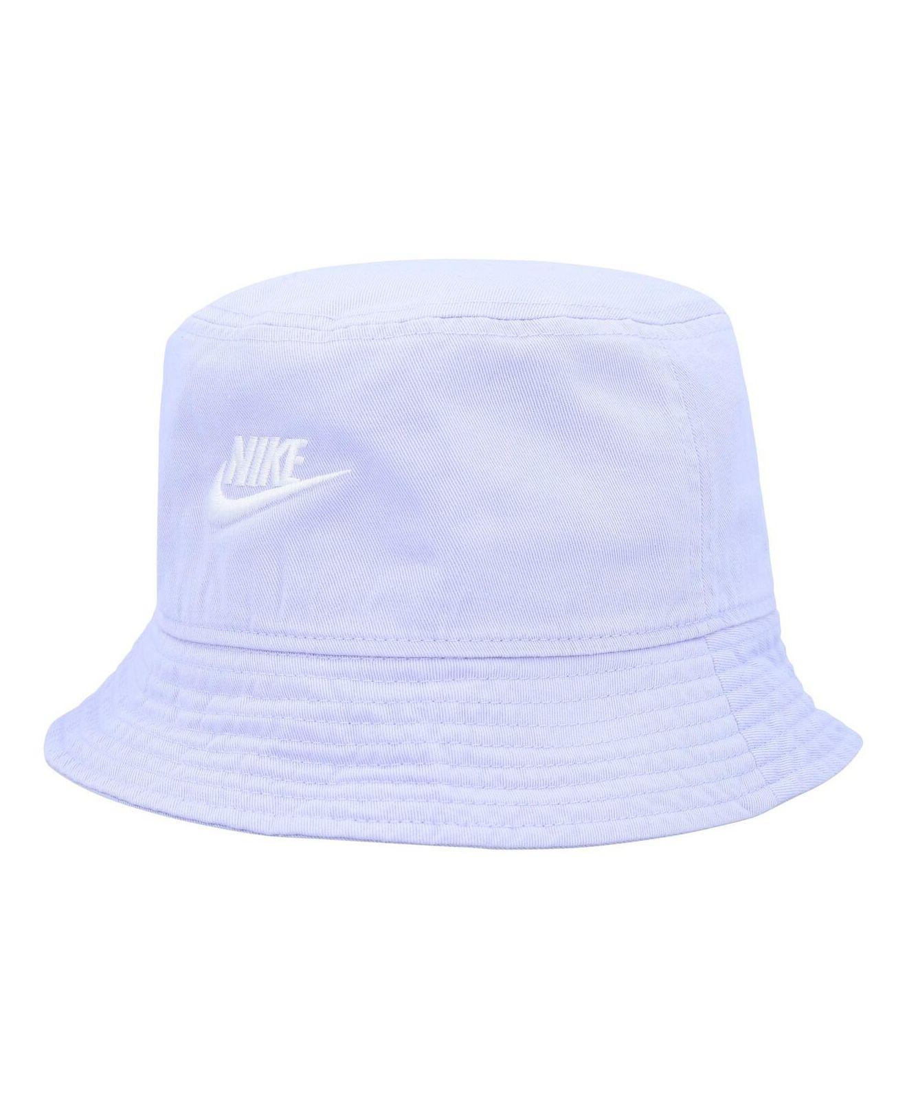 Nike Lavender Futura Logo Washed Bucket Hat in White for Men | Lyst