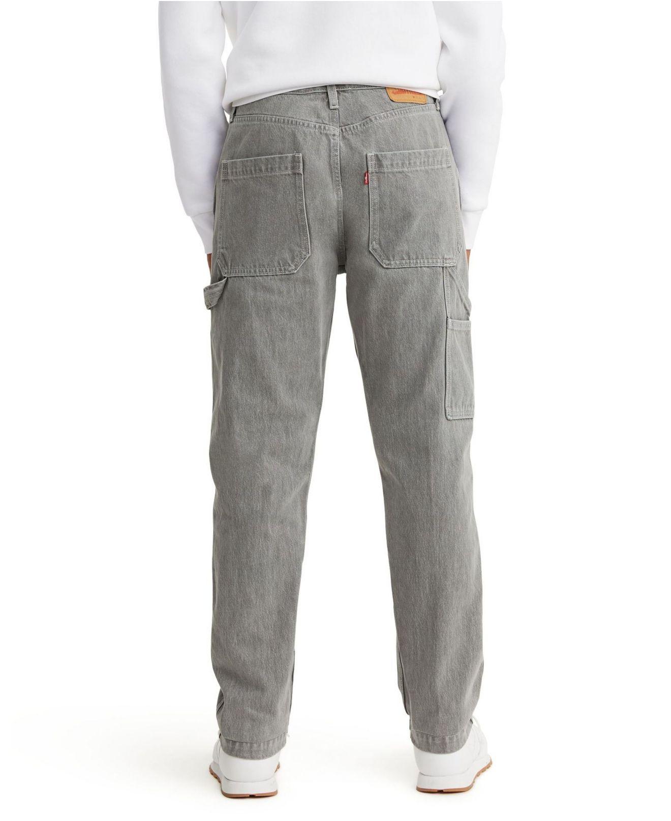 Levi's Tapered Carpenter Fit Non-stretch Jeans in Gray for Men | Lyst