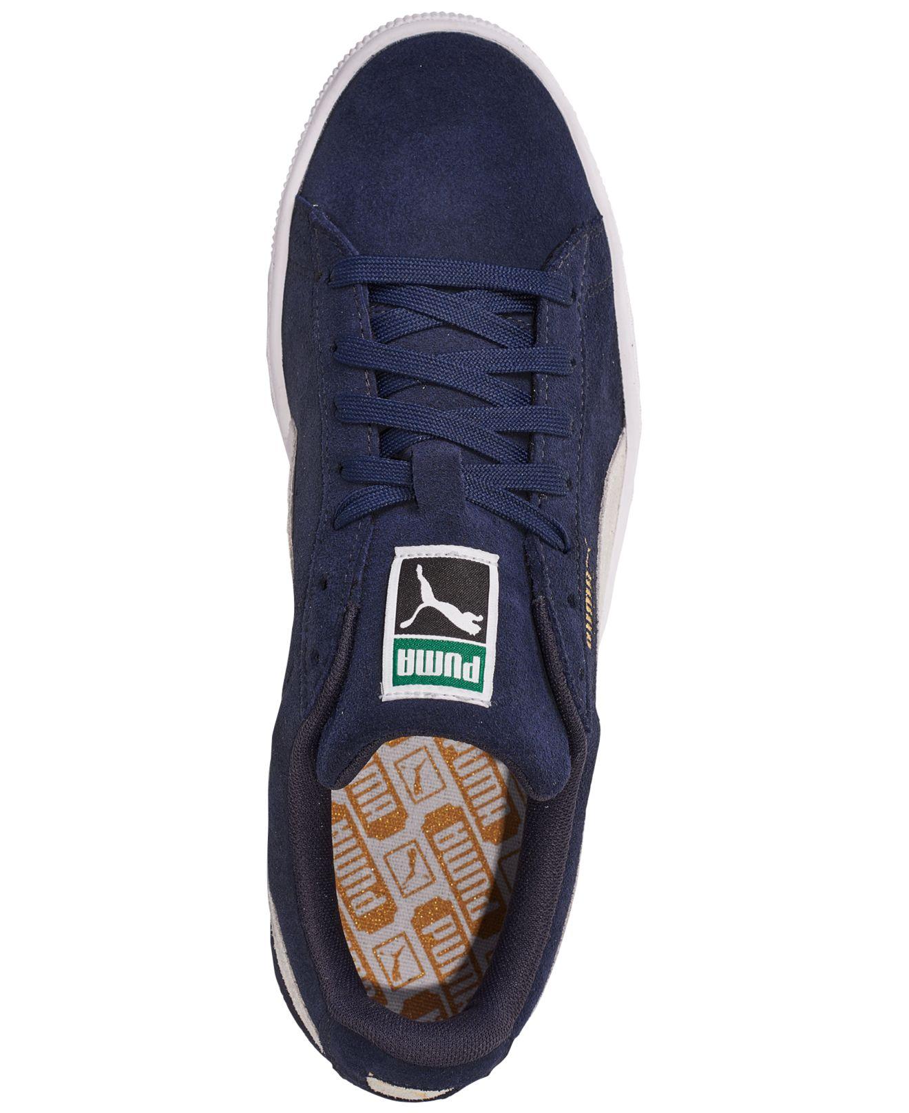 puma suede navy blue
