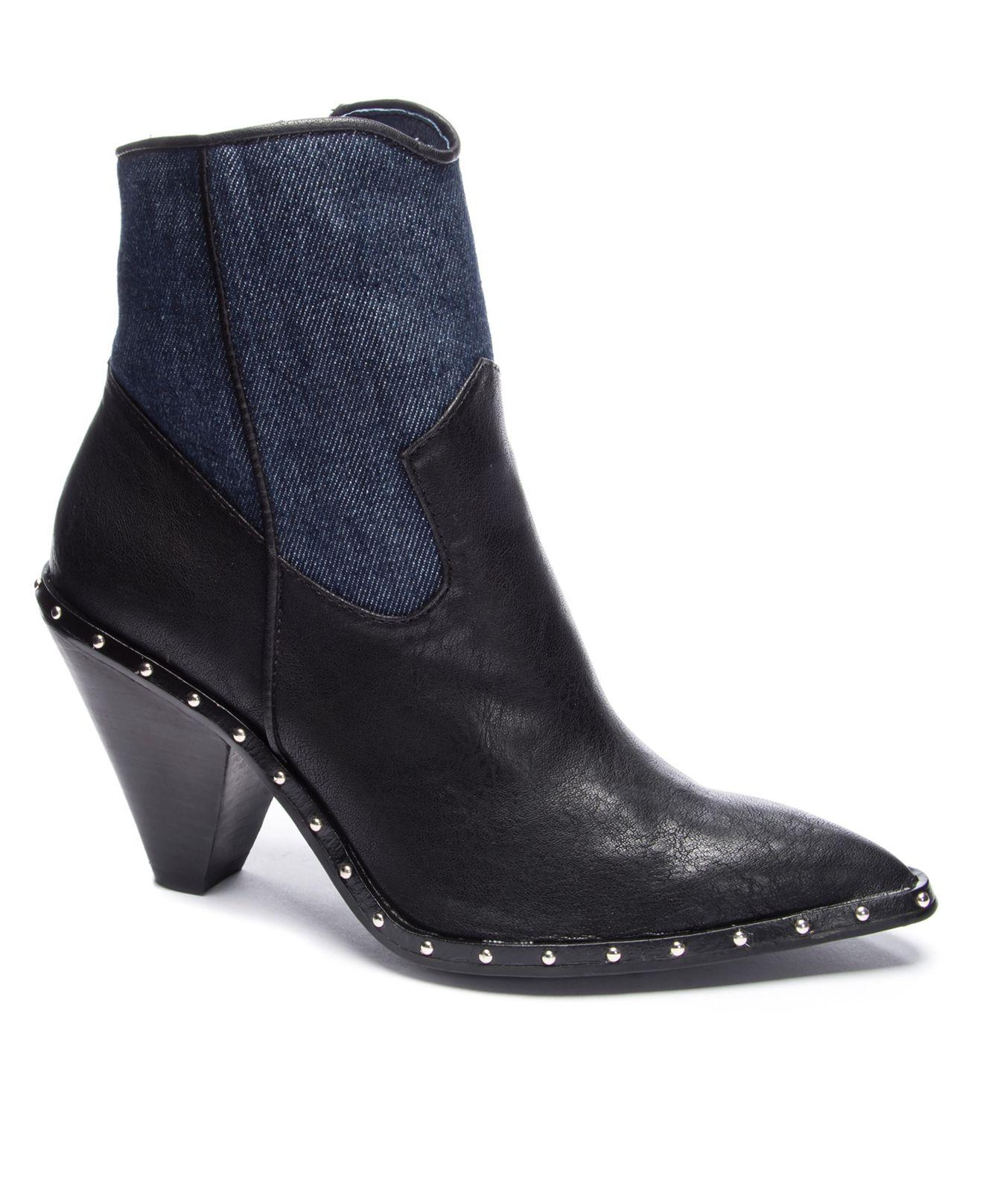 blue western booties