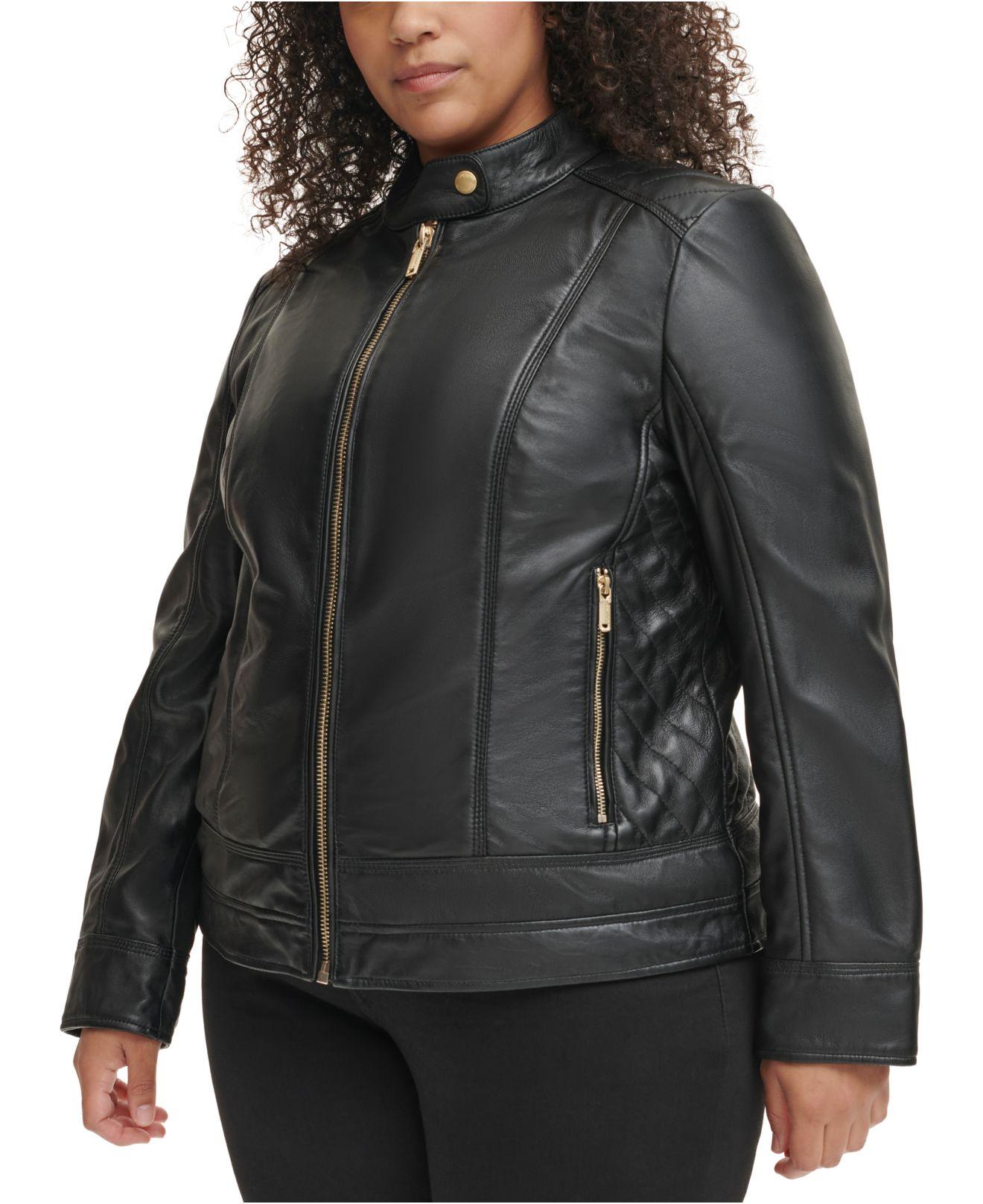 Guess Plus Size Coat, Created For Macy's in Black | Lyst