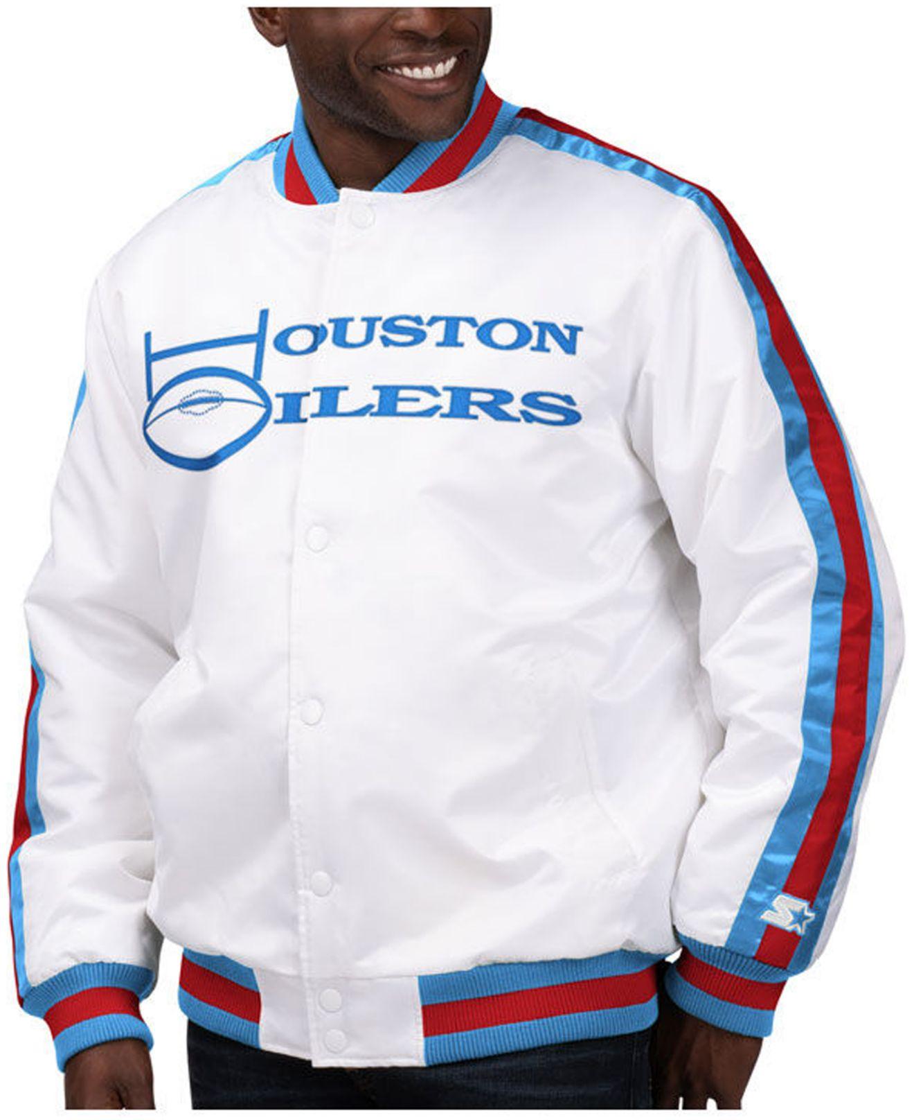 Starter Houston Oilers The D-line Satin 