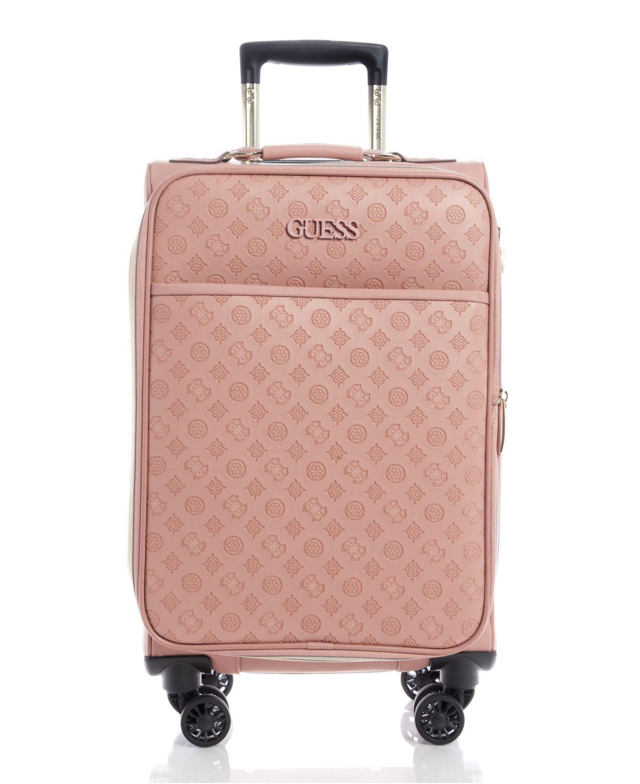 Guess Fashion Travel Janelle 20" Softside Carry-on Spinner in Pink | Lyst