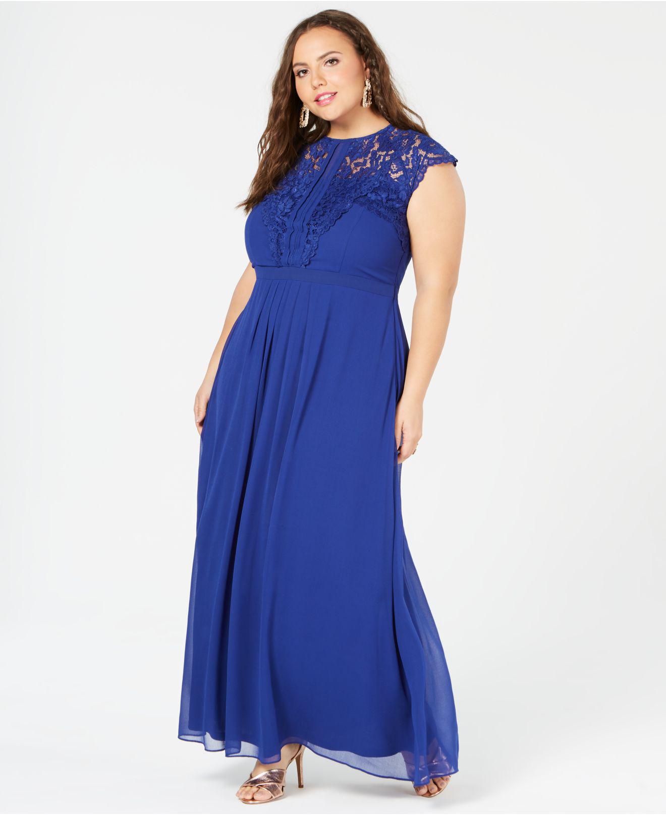 city chic blue lace dress