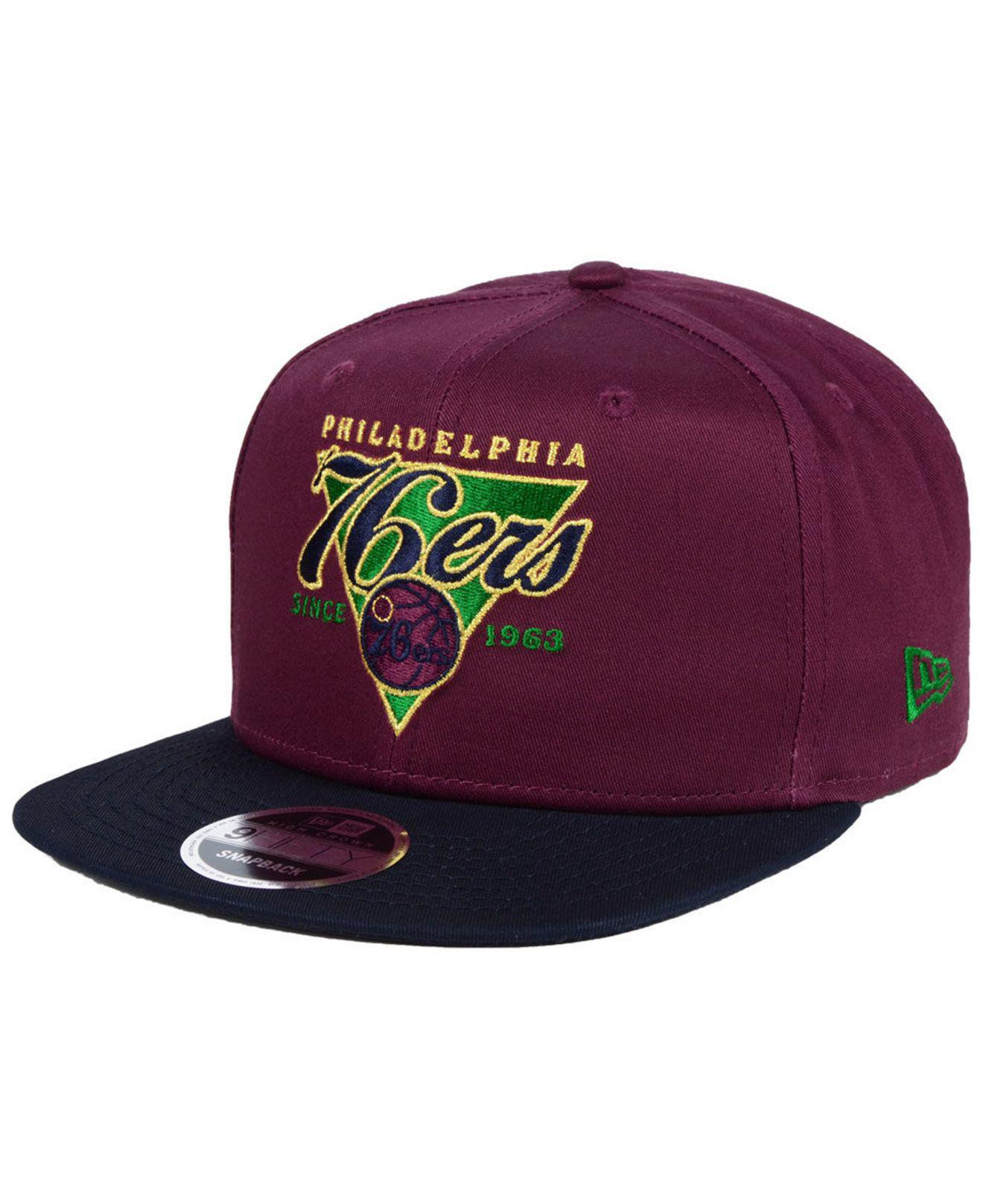 76ers throwback hat