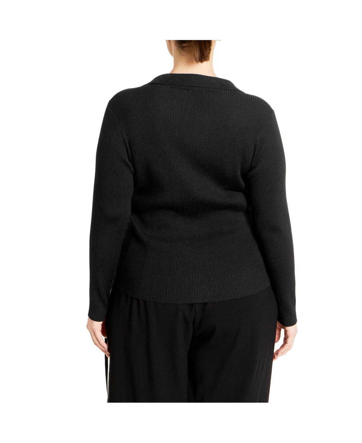 売れ筋商品|||シティーシック ニット&セーター アウター レディース Plus Size Zola Sweater Black Women's Plus Size Zola Black Jumper