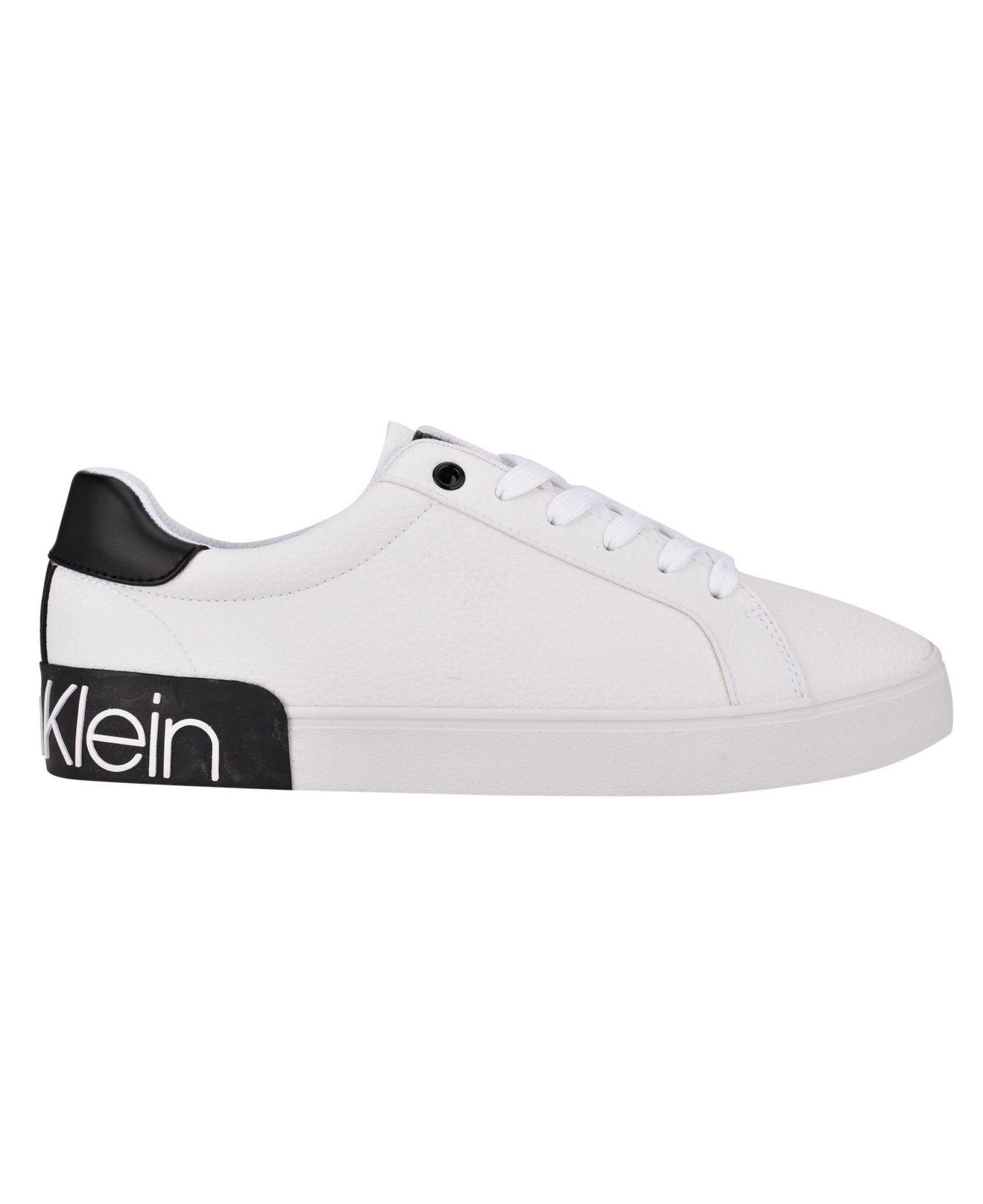 hacha débiles Anécdota Calvin Klein Riley Sneakers in White for Men | Lyst